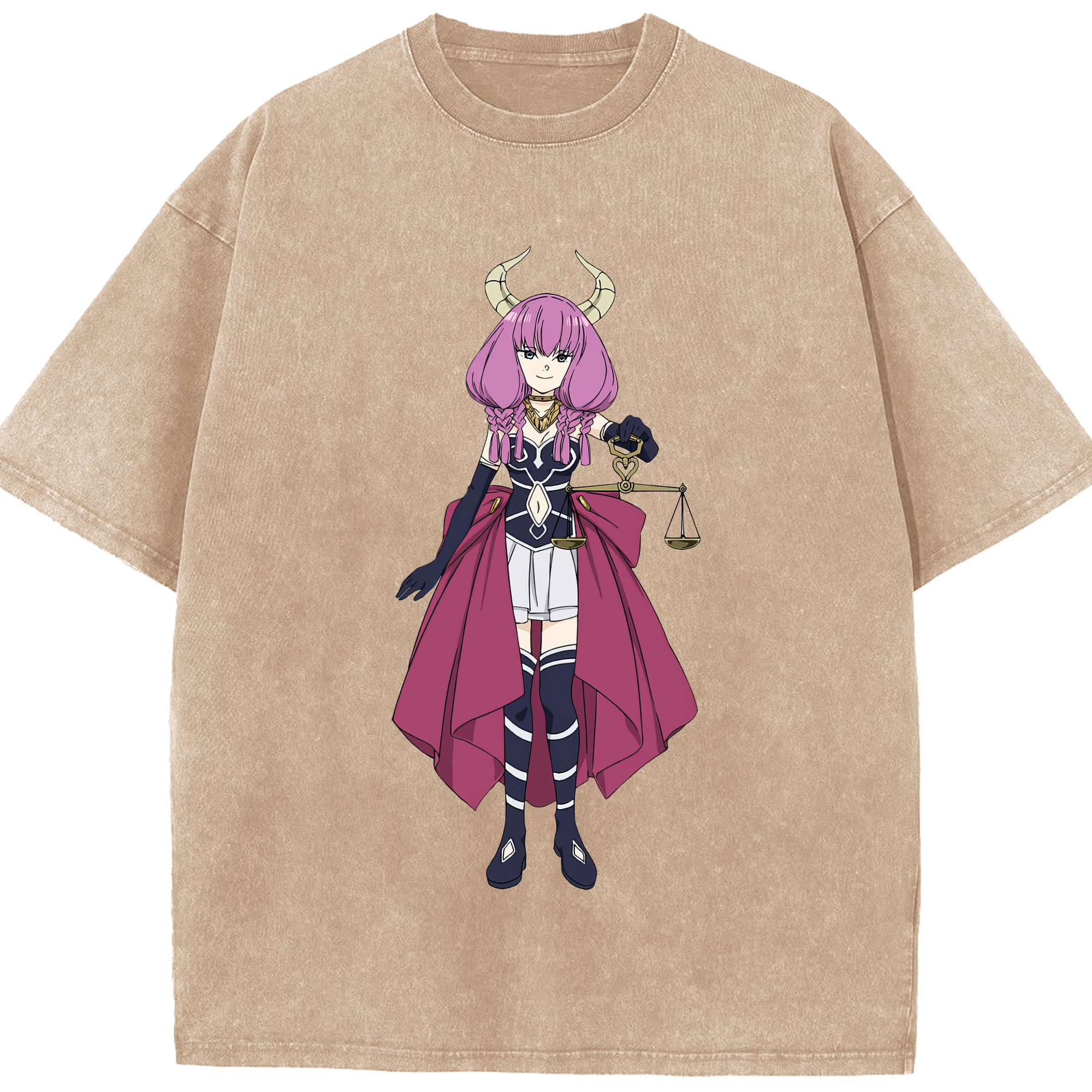 （画像用） 葬送のフリーレン Frieren 綿100% ヴィンテージ風 半袖Tシャツ（フロントプリント）