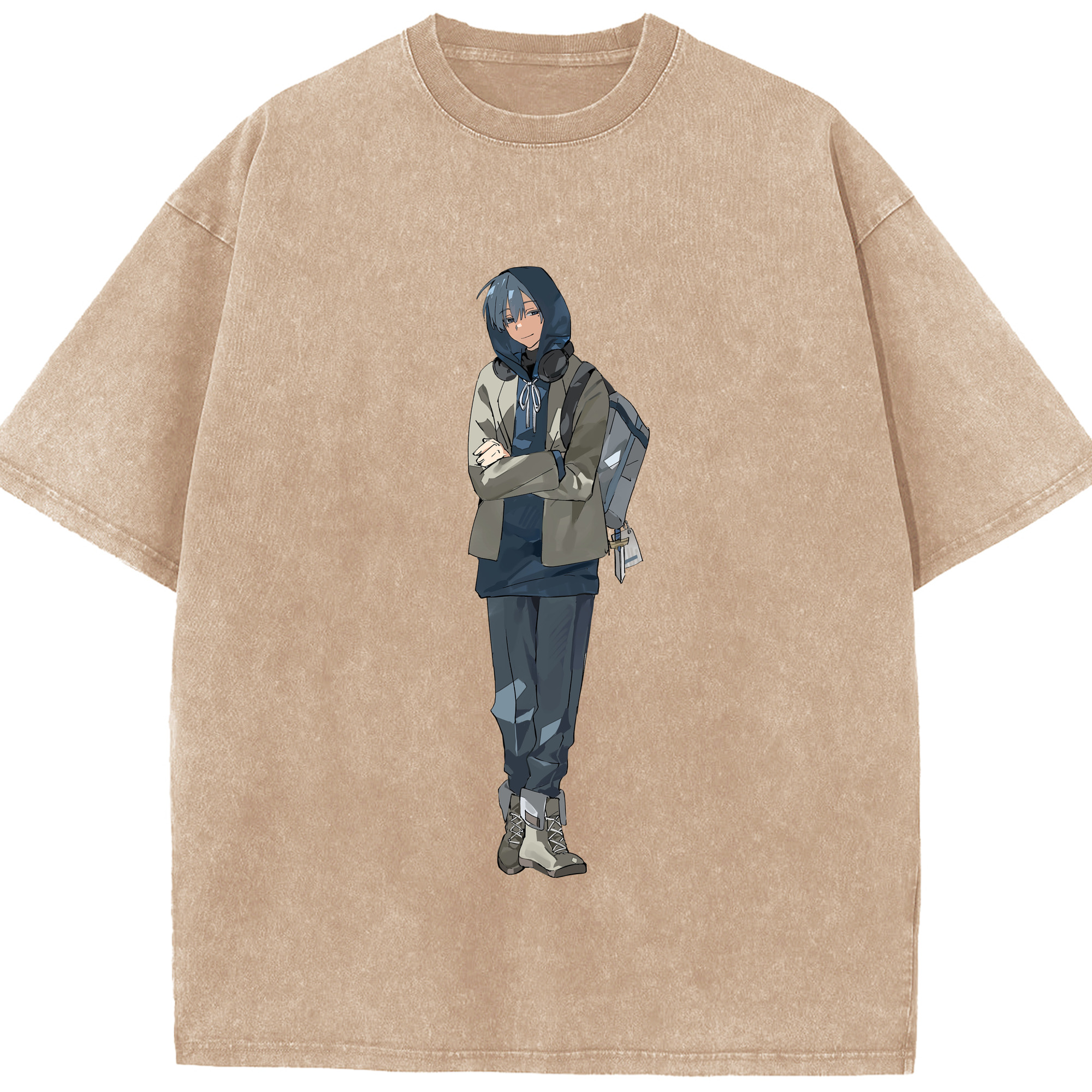 （画像用） 葬送のフリーレン Frieren 綿100% ヴィンテージ風 半袖Tシャツ（フロントプリント）
