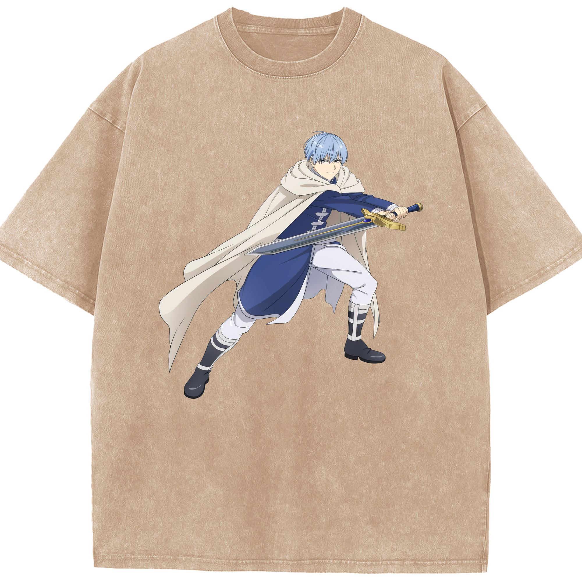 （画像用） 葬送のフリーレン Frieren 綿100% ヴィンテージ風 半袖Tシャツ（フロントプリント）