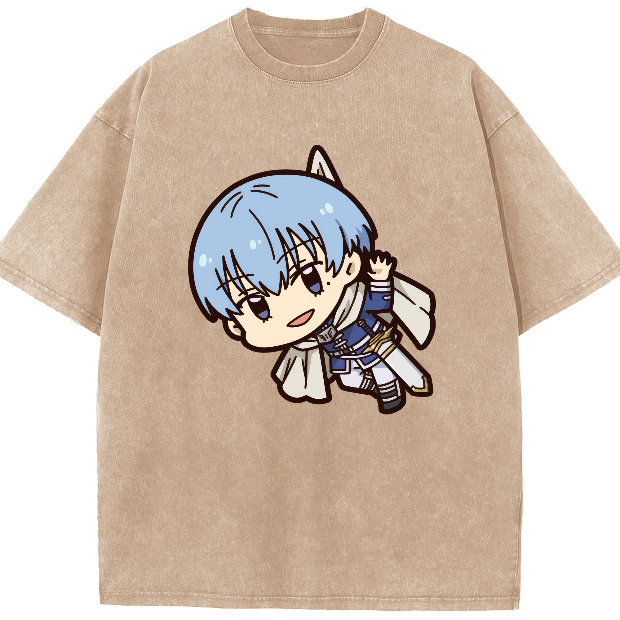 （画像用） 葬送のフリーレン Frieren 綿100% ヴィンテージ風 半袖Tシャツ（フロントプリント）