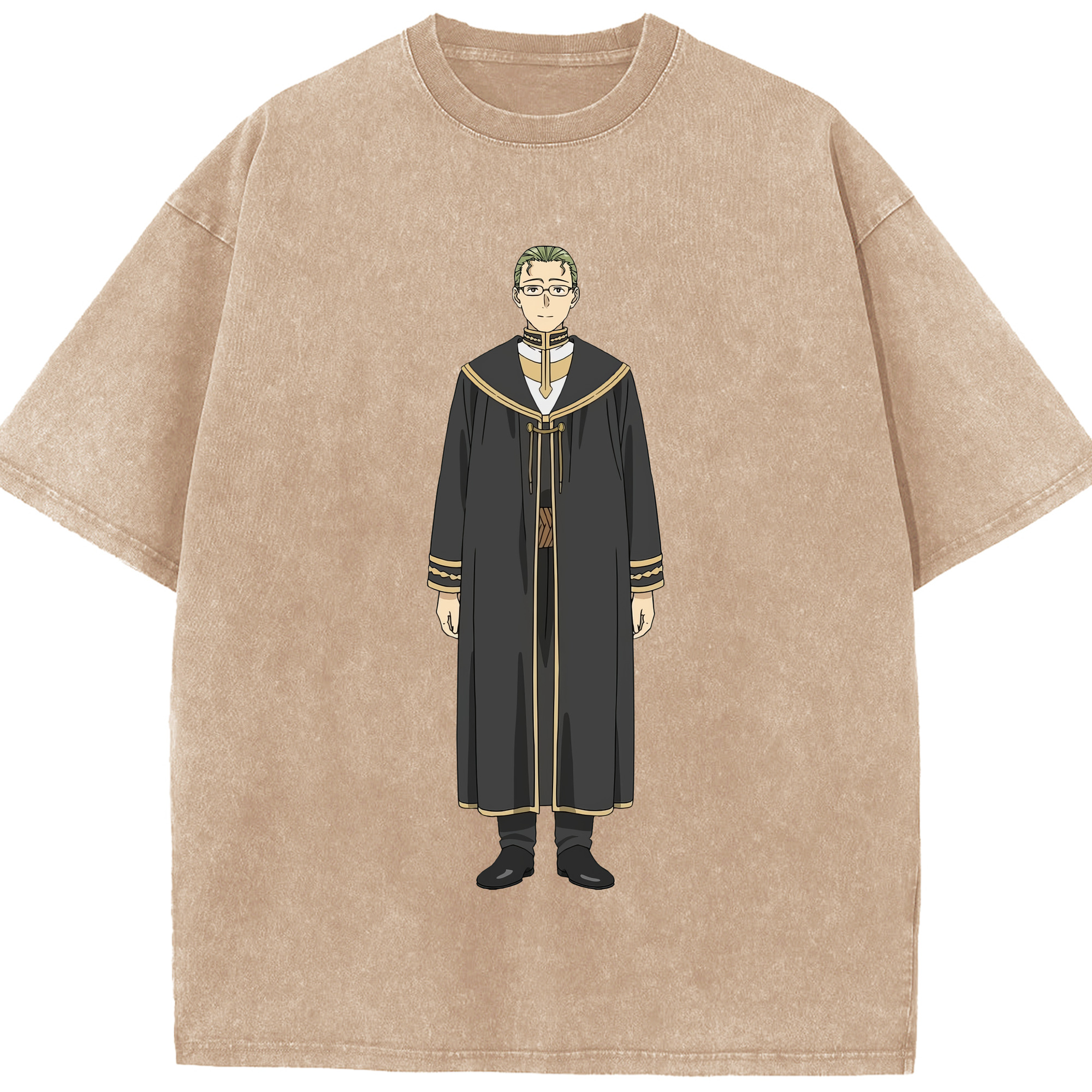 （画像用） 葬送のフリーレン Frieren 綿100% ヴィンテージ風 半袖Tシャツ（フロントプリント）