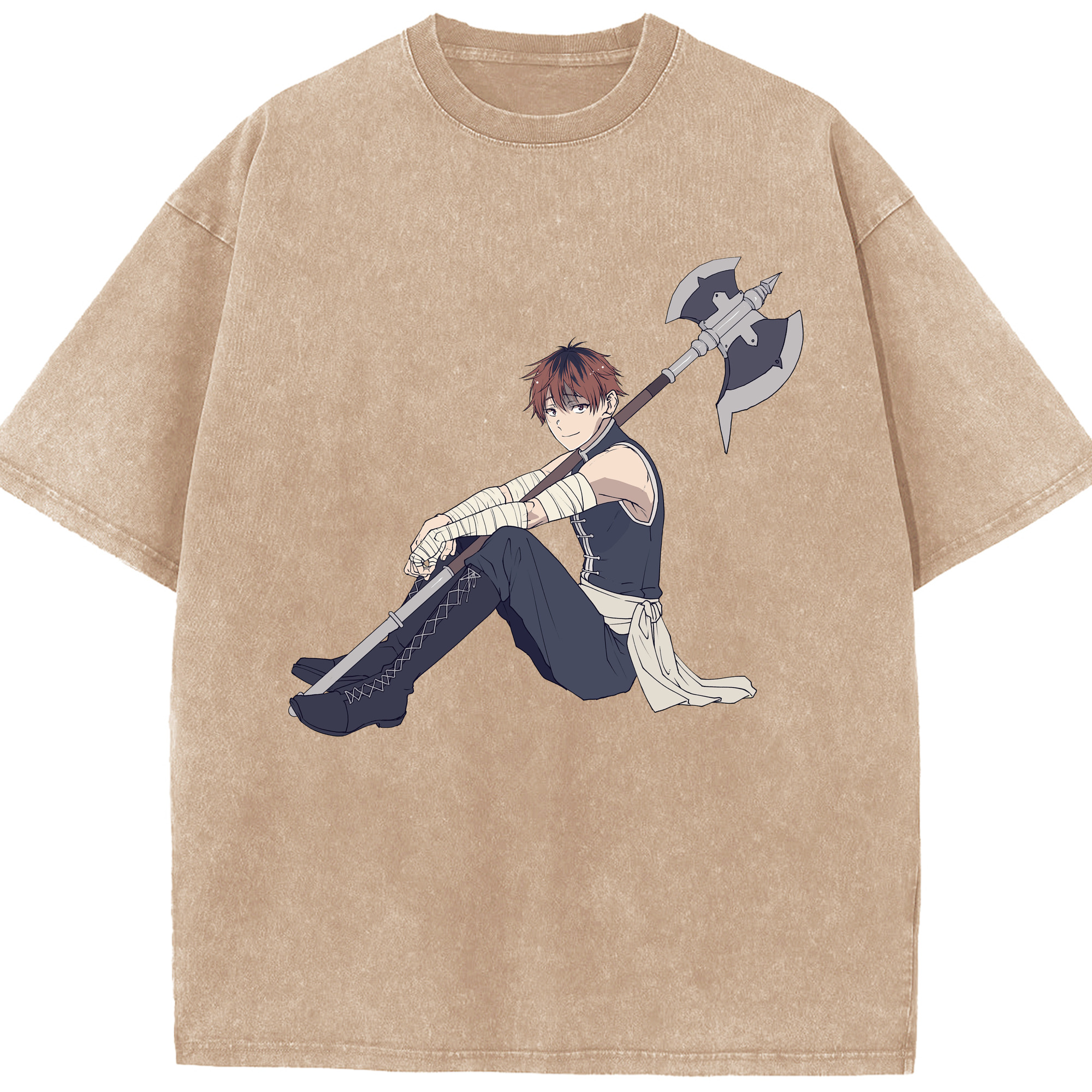 （画像用） 葬送のフリーレン Frieren 綿100% ヴィンテージ風 半袖Tシャツ（フロントプリント）