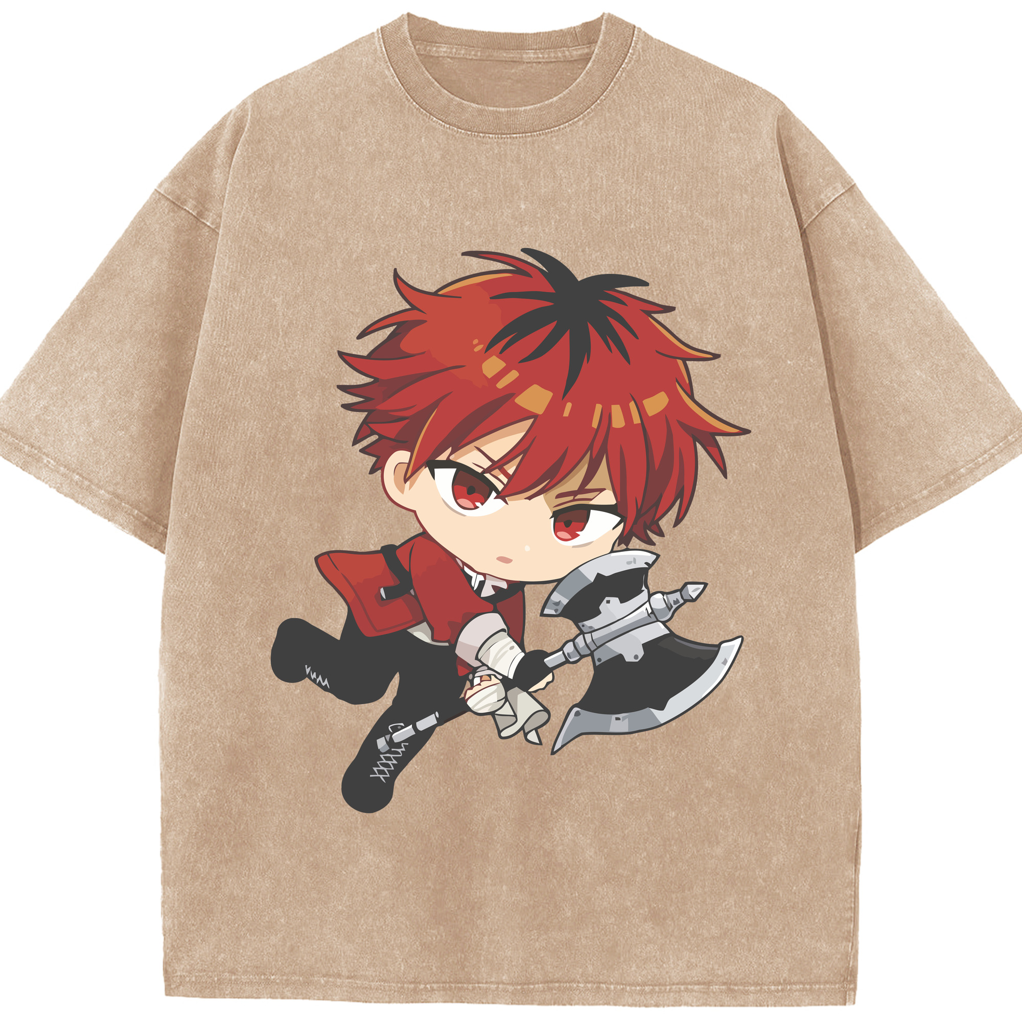 （画像用） 葬送のフリーレン Frieren 綿100% ヴィンテージ風 半袖Tシャツ（フロントプリント）