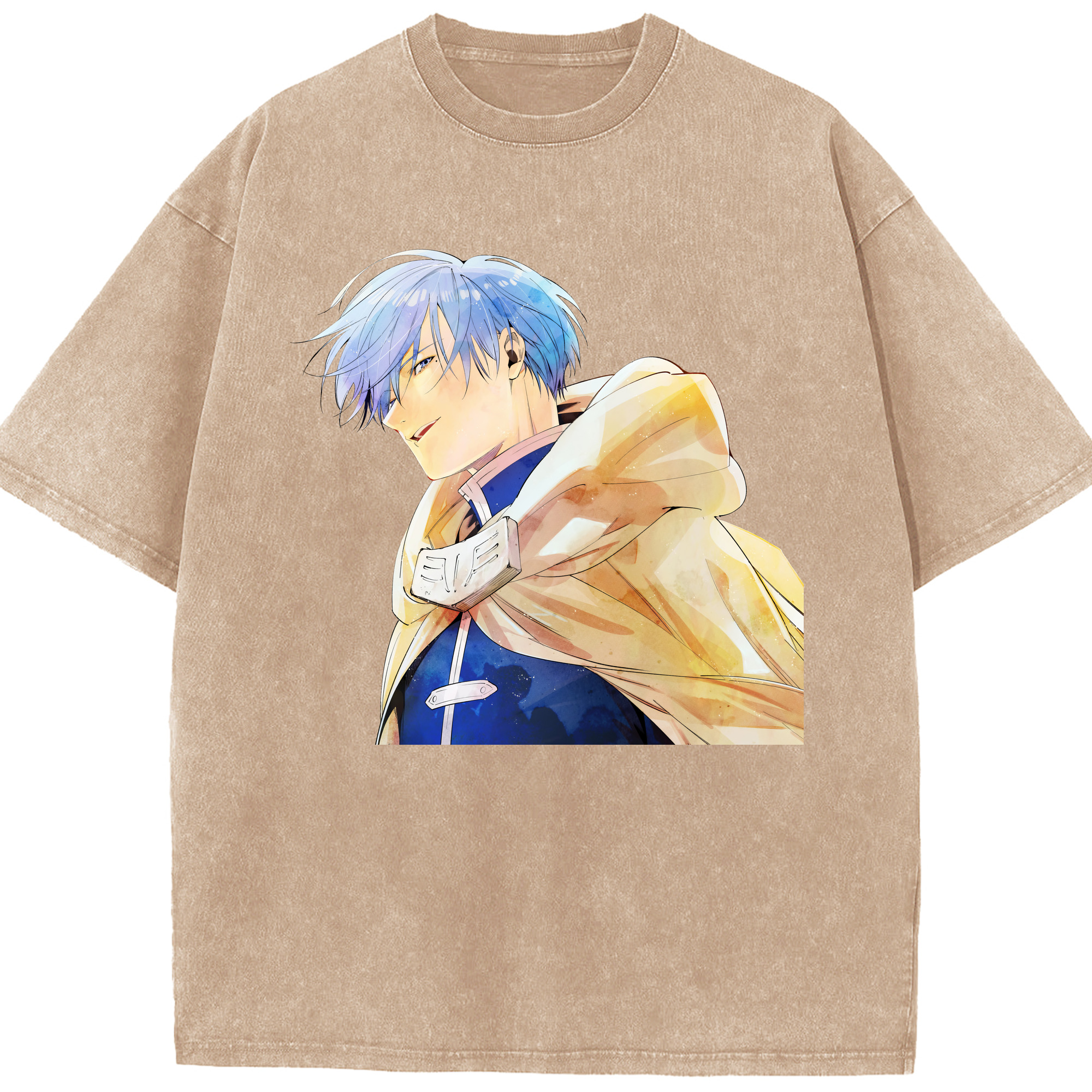 （画像用） 葬送のフリーレン Frieren 綿100% ヴィンテージ風 半袖Tシャツ（フロントプリント）