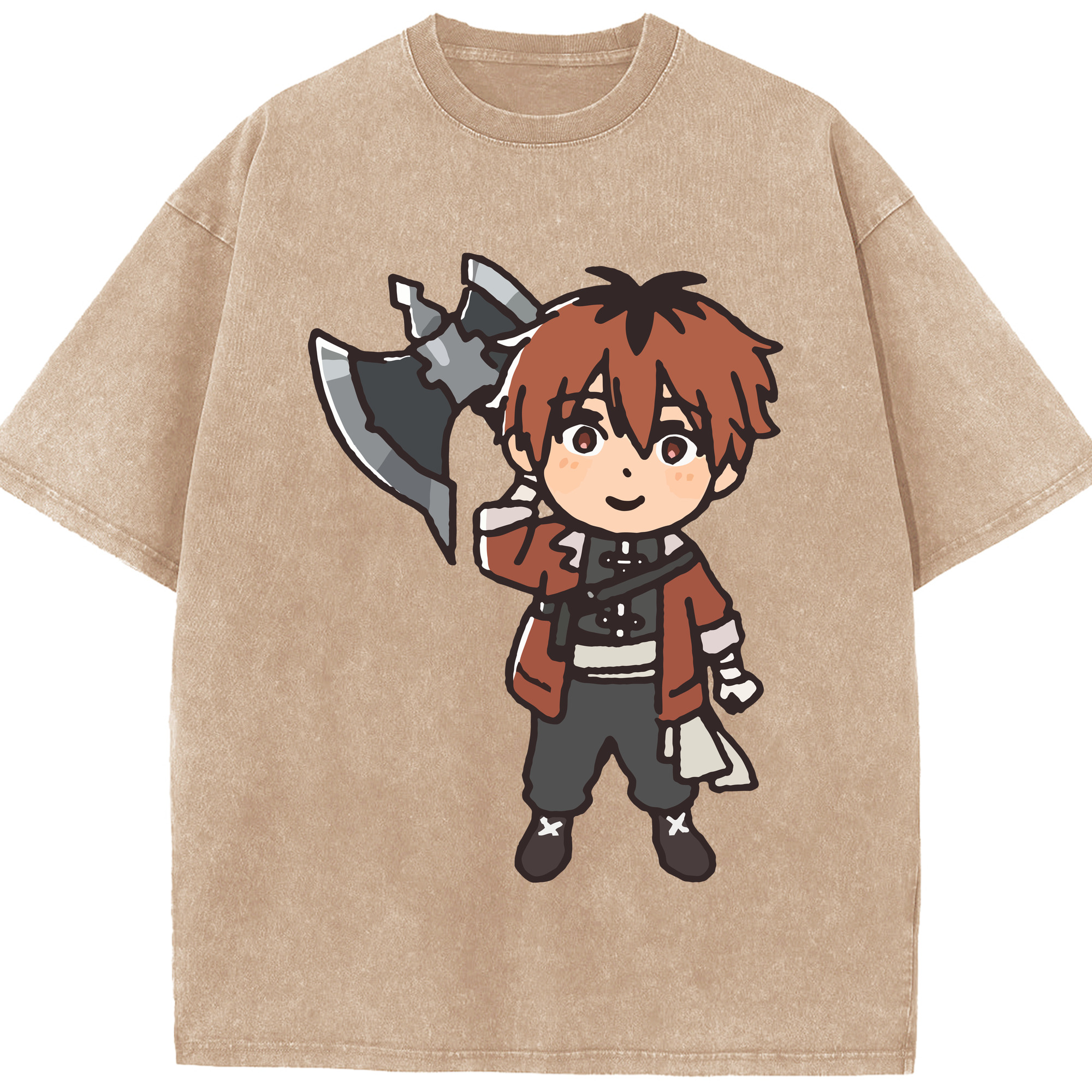 （画像用） 葬送のフリーレン Frieren 綿100% ヴィンテージ風 半袖Tシャツ（フロントプリント）
