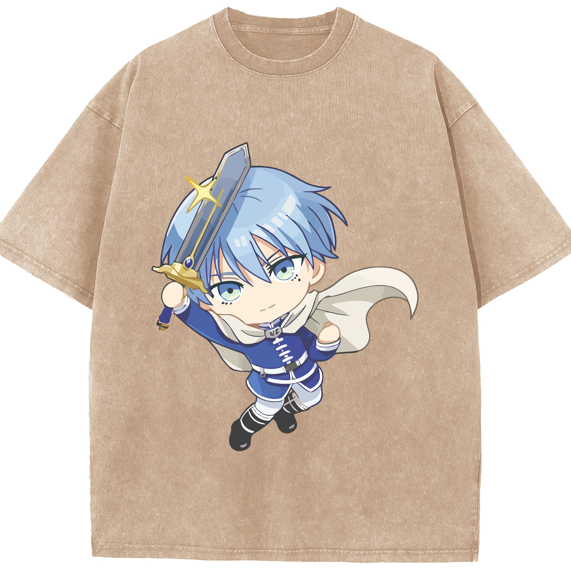 （画像用） 葬送のフリーレン Frieren 綿100% ヴィンテージ風 半袖Tシャツ（フロントプリント）
