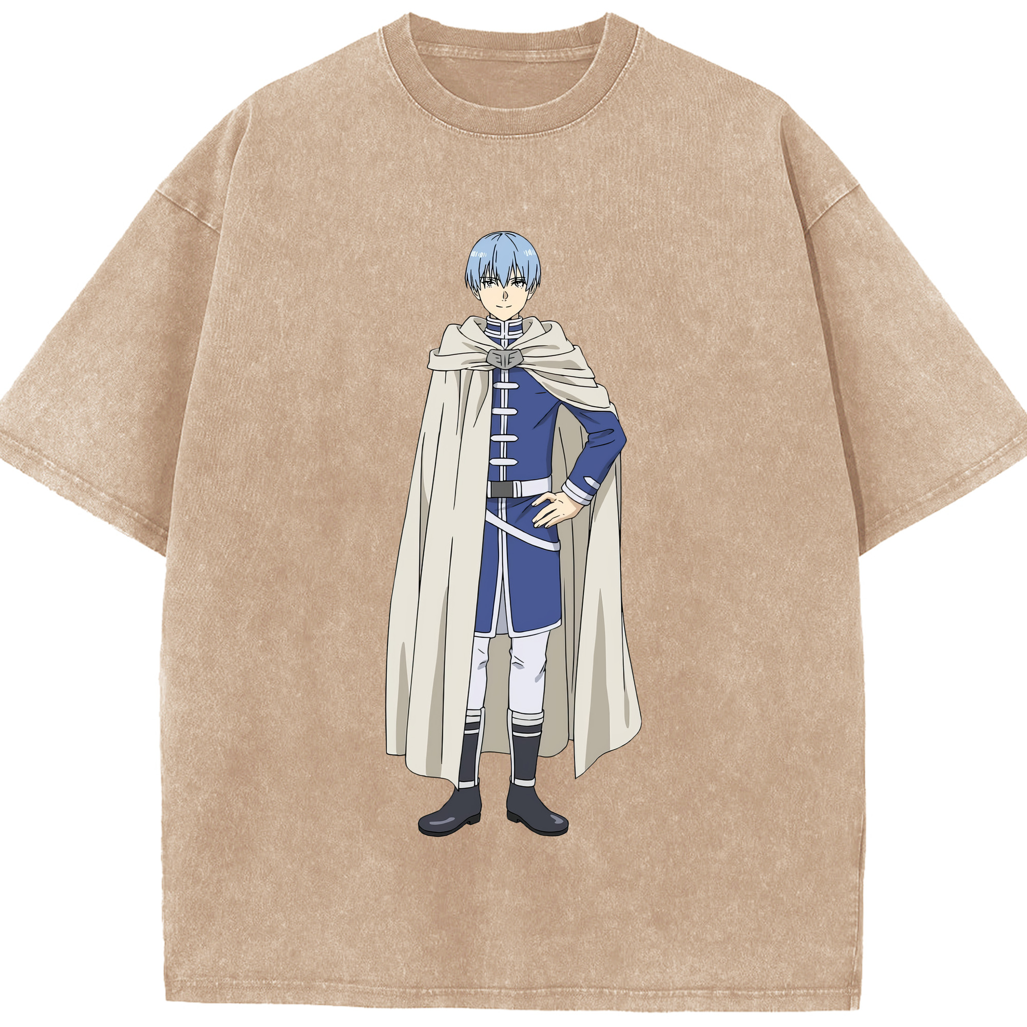 （画像用） 葬送のフリーレン Frieren 綿100% ヴィンテージ風 半袖Tシャツ（フロントプリント）