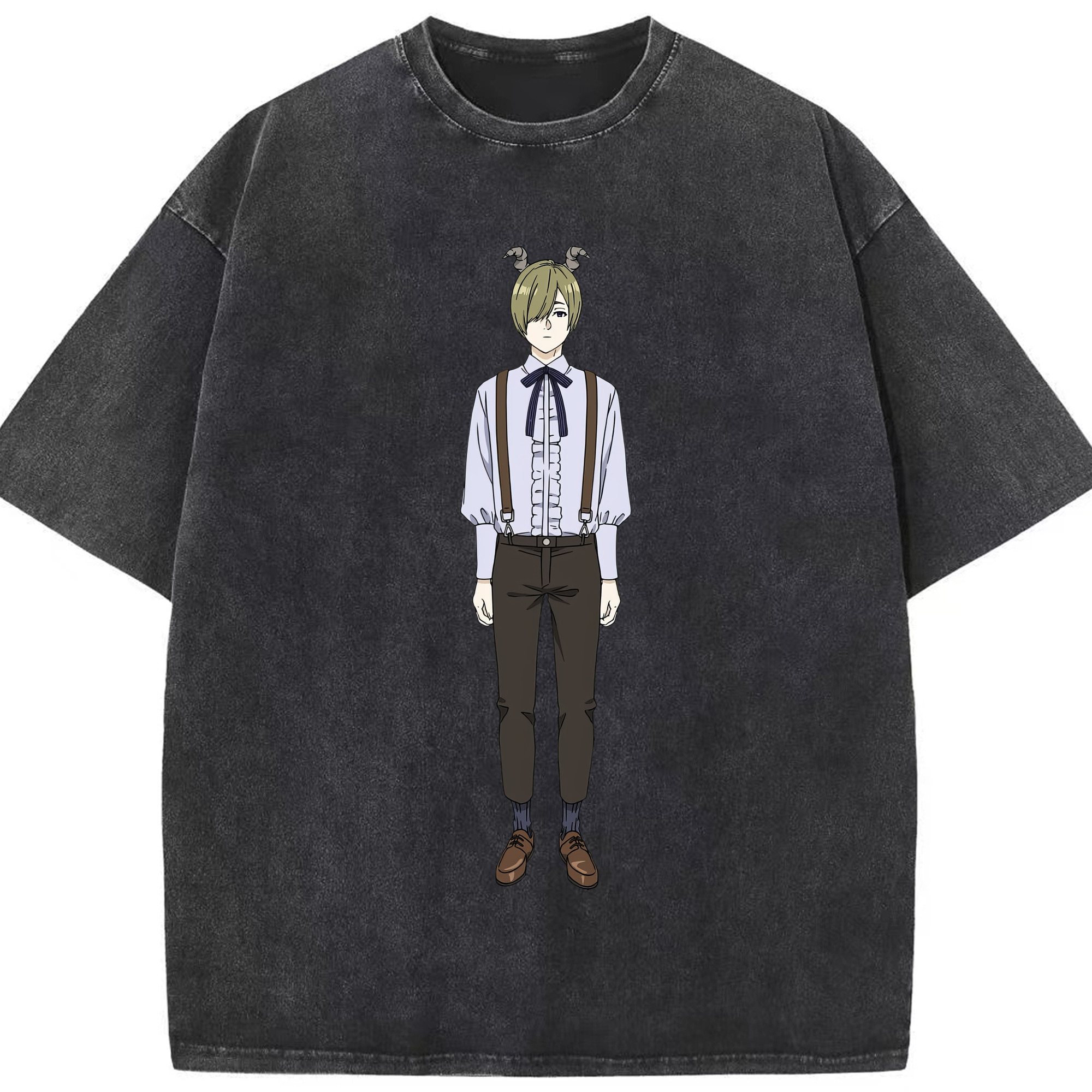 （画像用） 葬送のフリーレン Frieren 綿100% ヴィンテージ風 半袖Tシャツ（フロントプリント）
