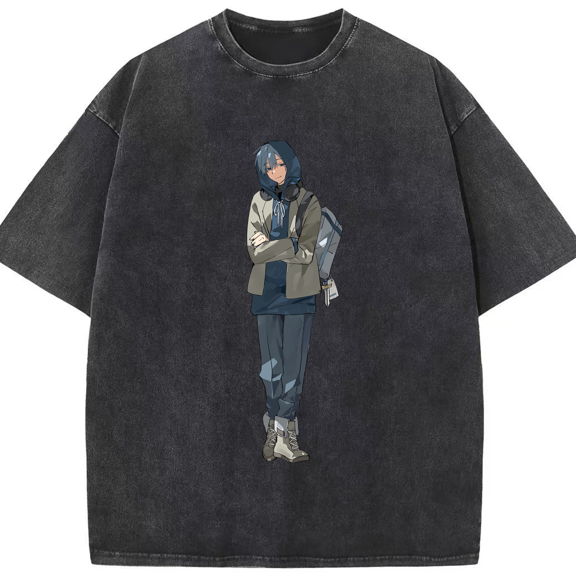 （画像用） 葬送のフリーレン Frieren 綿100% ヴィンテージ風 半袖Tシャツ（フロントプリント）