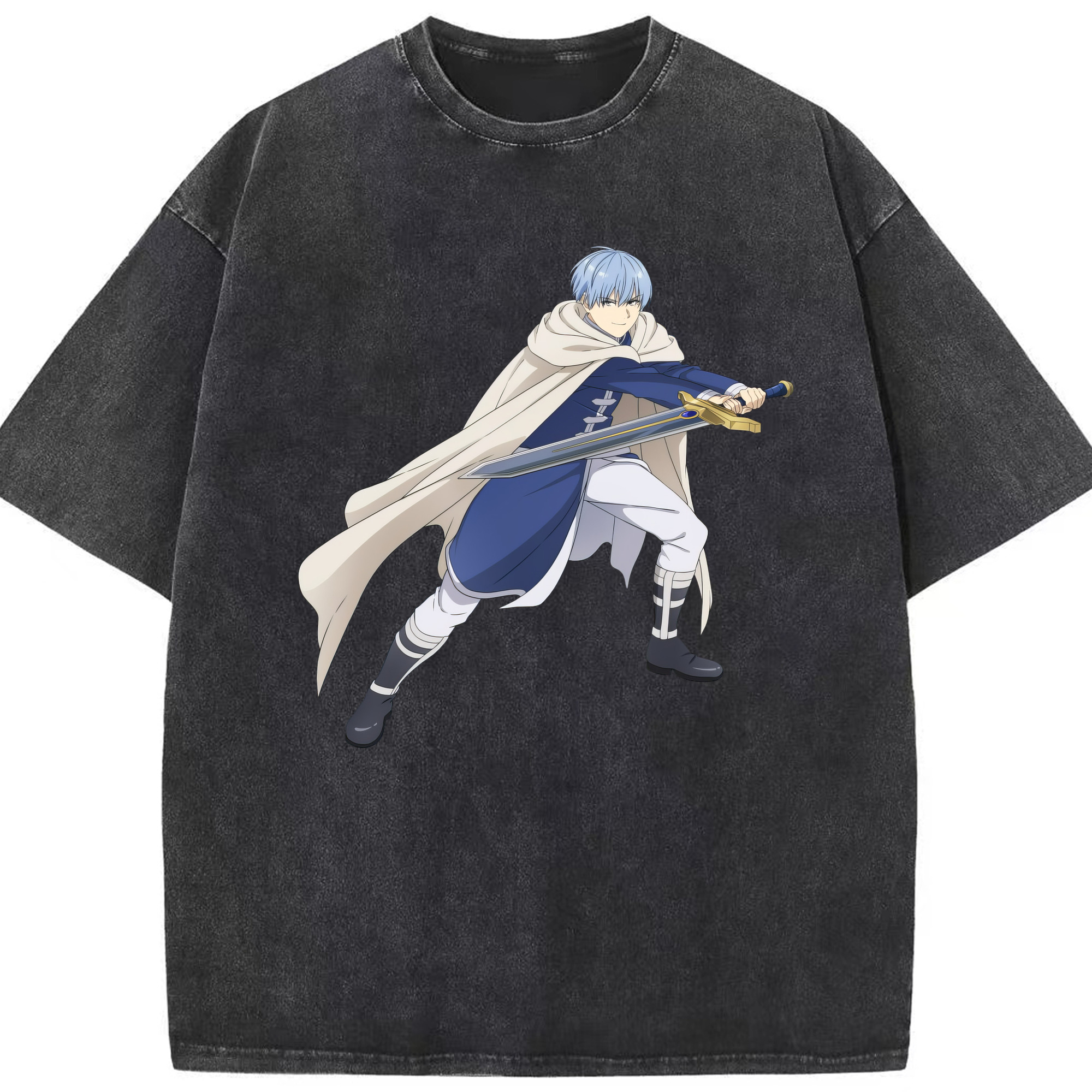 （画像用） 葬送のフリーレン Frieren 綿100% ヴィンテージ風 半袖Tシャツ（フロントプリント）