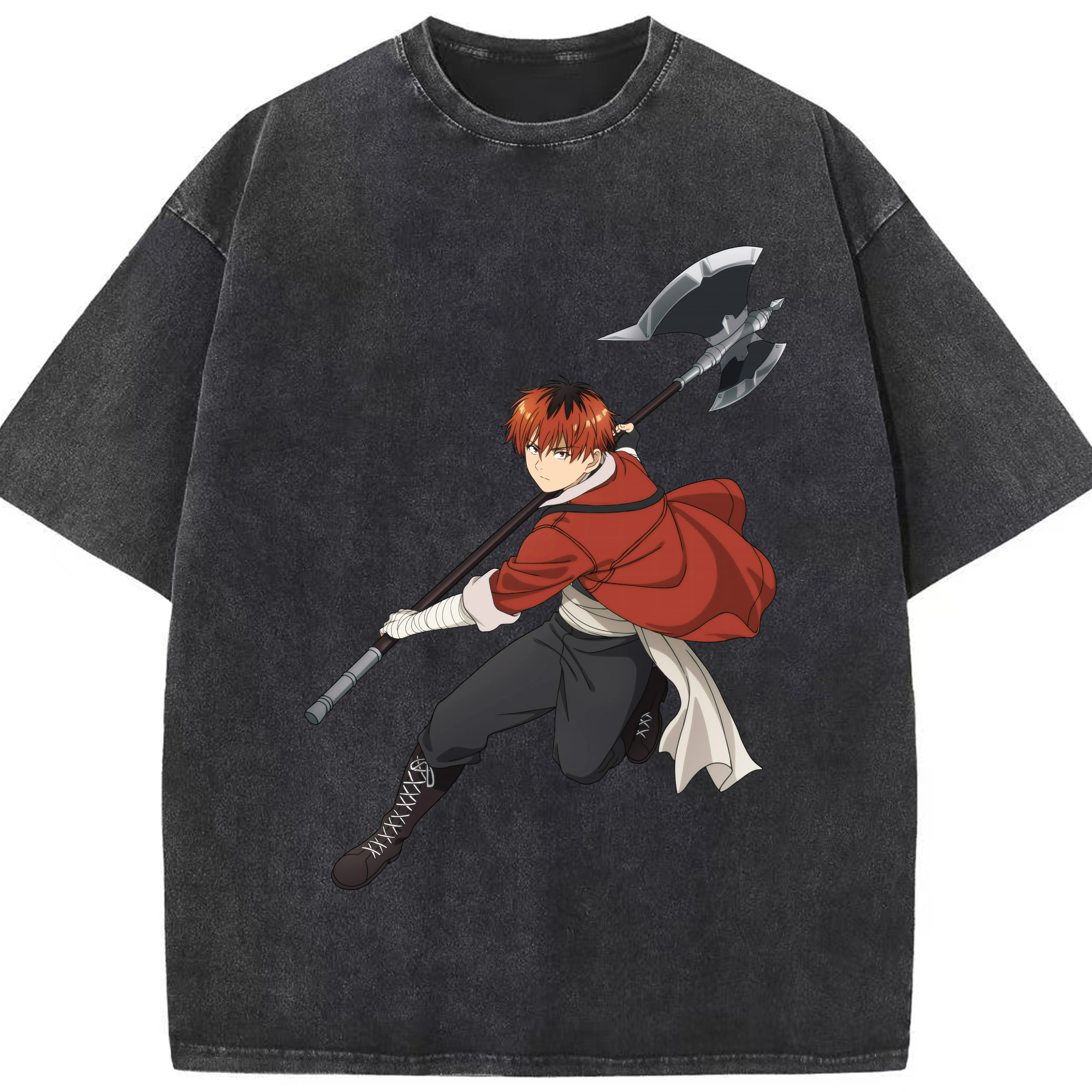 （画像用） 葬送のフリーレン Frieren 綿100% ヴィンテージ風 半袖Tシャツ（フロントプリント）