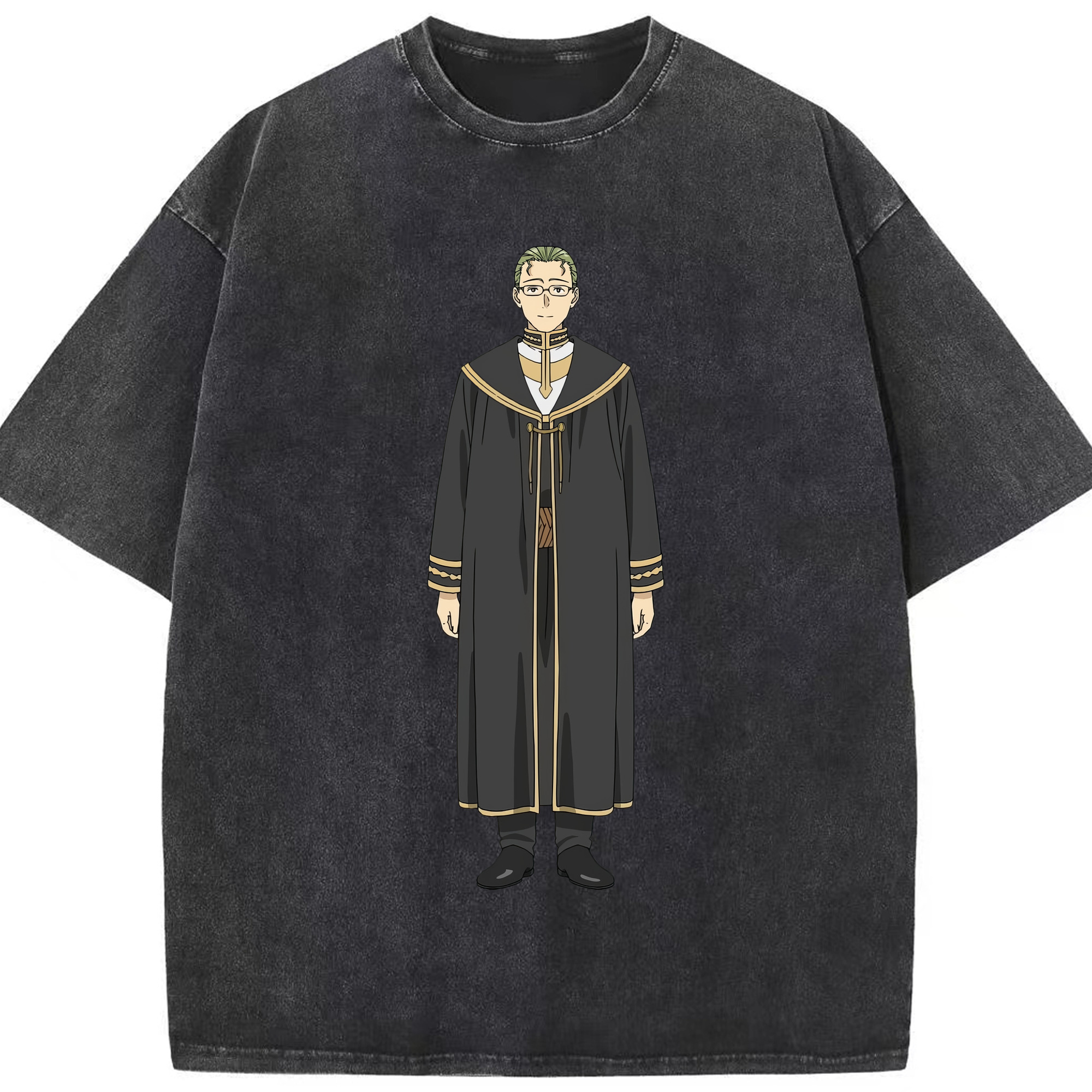 （画像用） 葬送のフリーレン Frieren 綿100% ヴィンテージ風 半袖Tシャツ（フロントプリント）