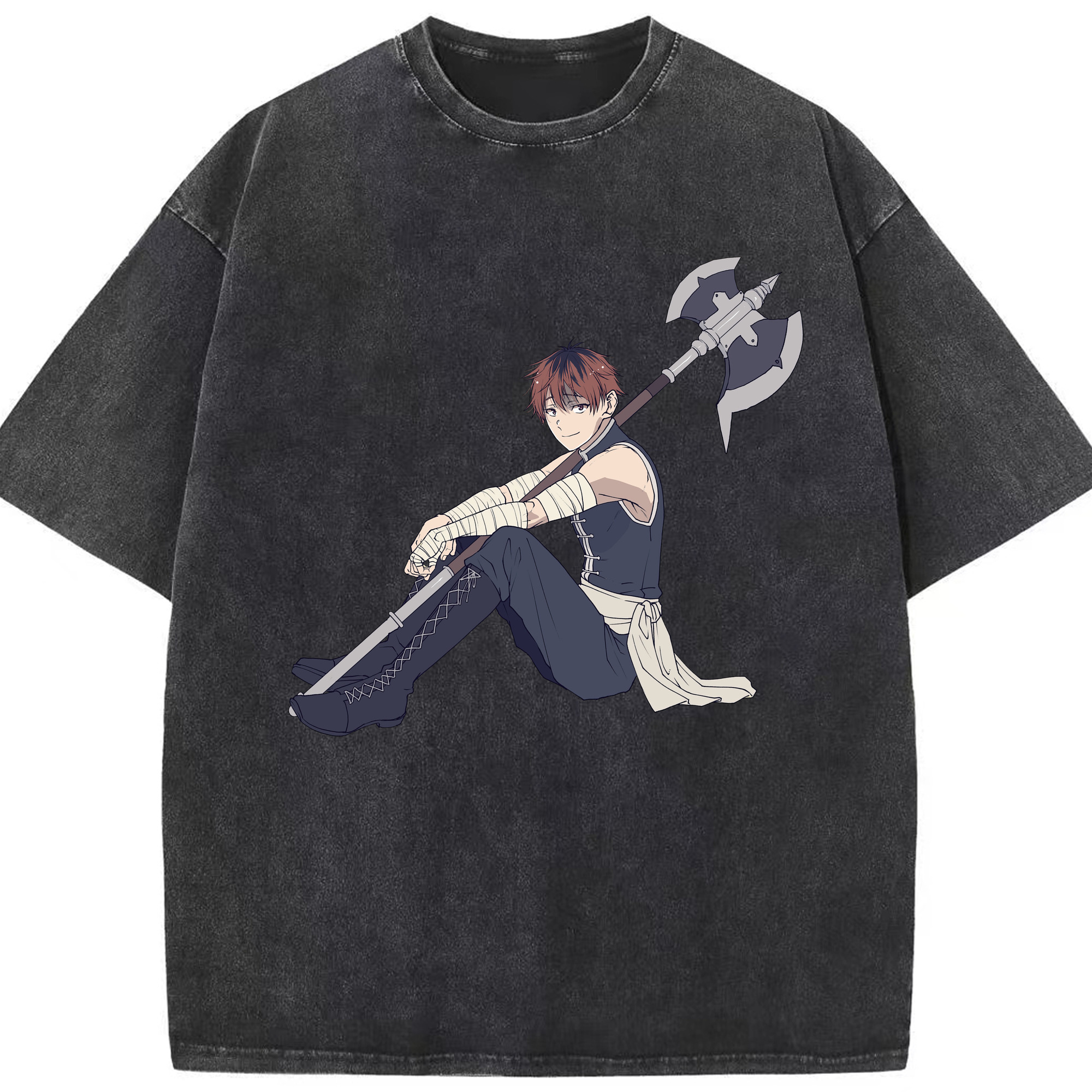 （画像用） 葬送のフリーレン Frieren 綿100% ヴィンテージ風 半袖Tシャツ（フロントプリント）