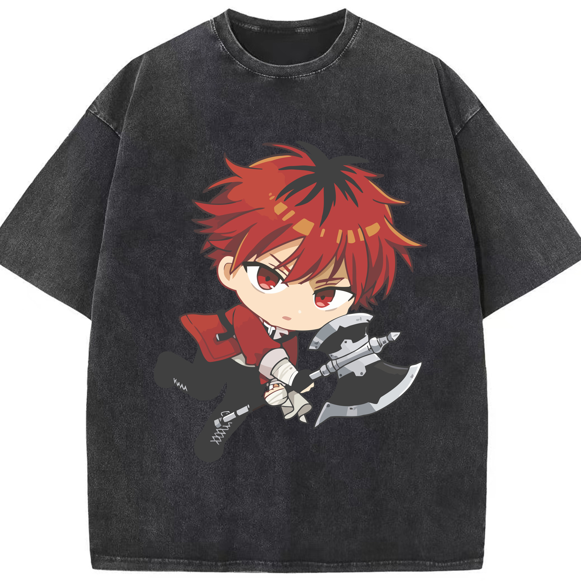 （画像用） 葬送のフリーレン Frieren 綿100% ヴィンテージ風 半袖Tシャツ（フロントプリント）