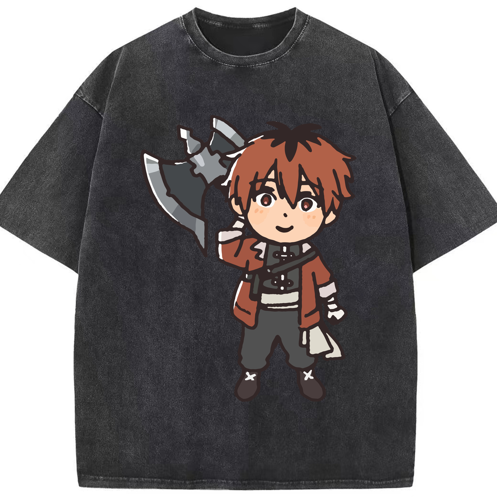 （画像用） 葬送のフリーレン Frieren 綿100% ヴィンテージ風 半袖Tシャツ（フロントプリント）