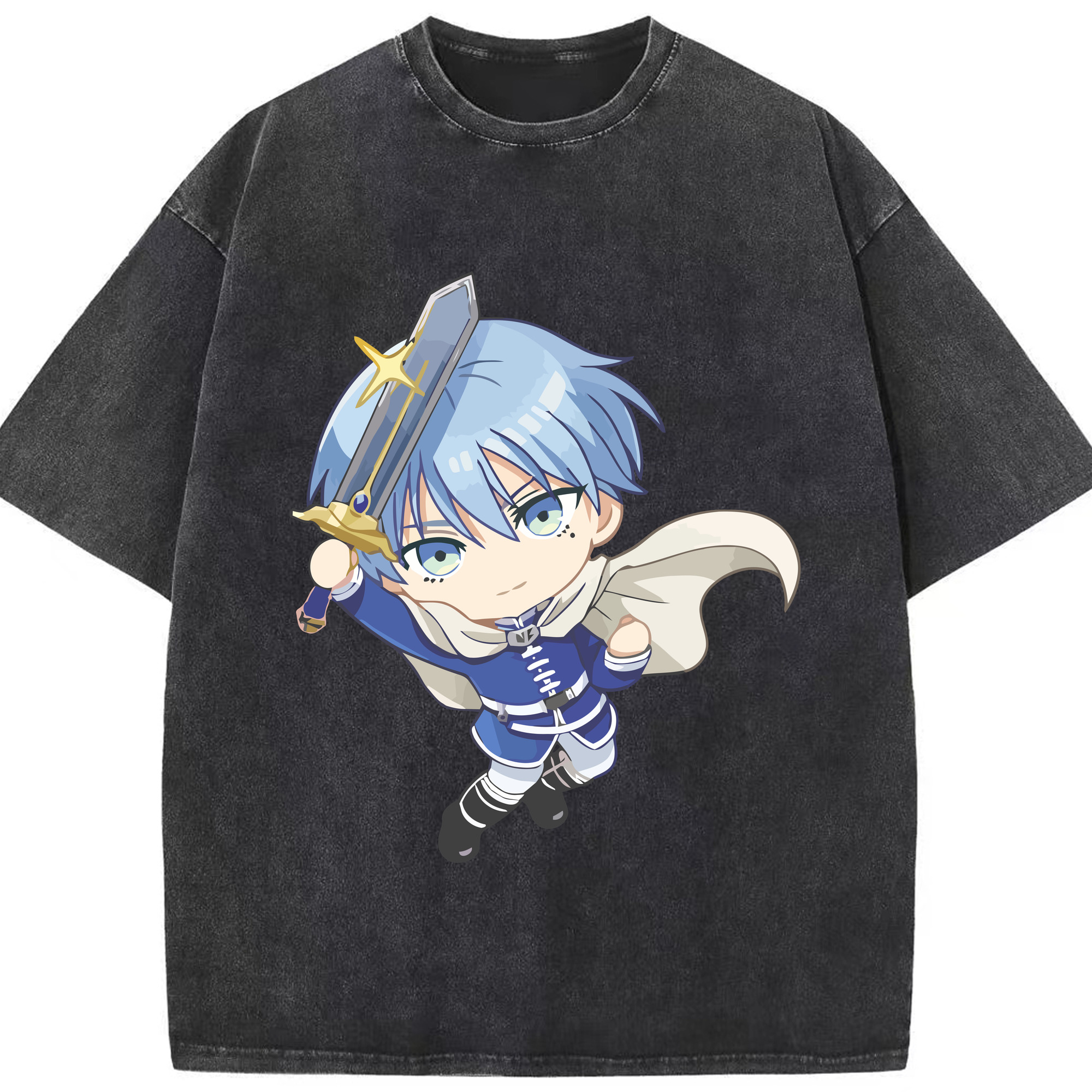 （画像用） 葬送のフリーレン Frieren 綿100% ヴィンテージ風 半袖Tシャツ（フロントプリント）