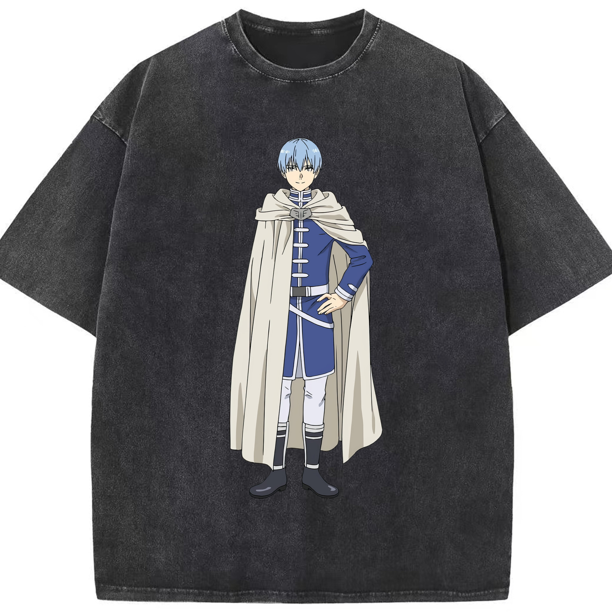 （画像用） 葬送のフリーレン Frieren 綿100% ヴィンテージ風 半袖Tシャツ（フロントプリント）