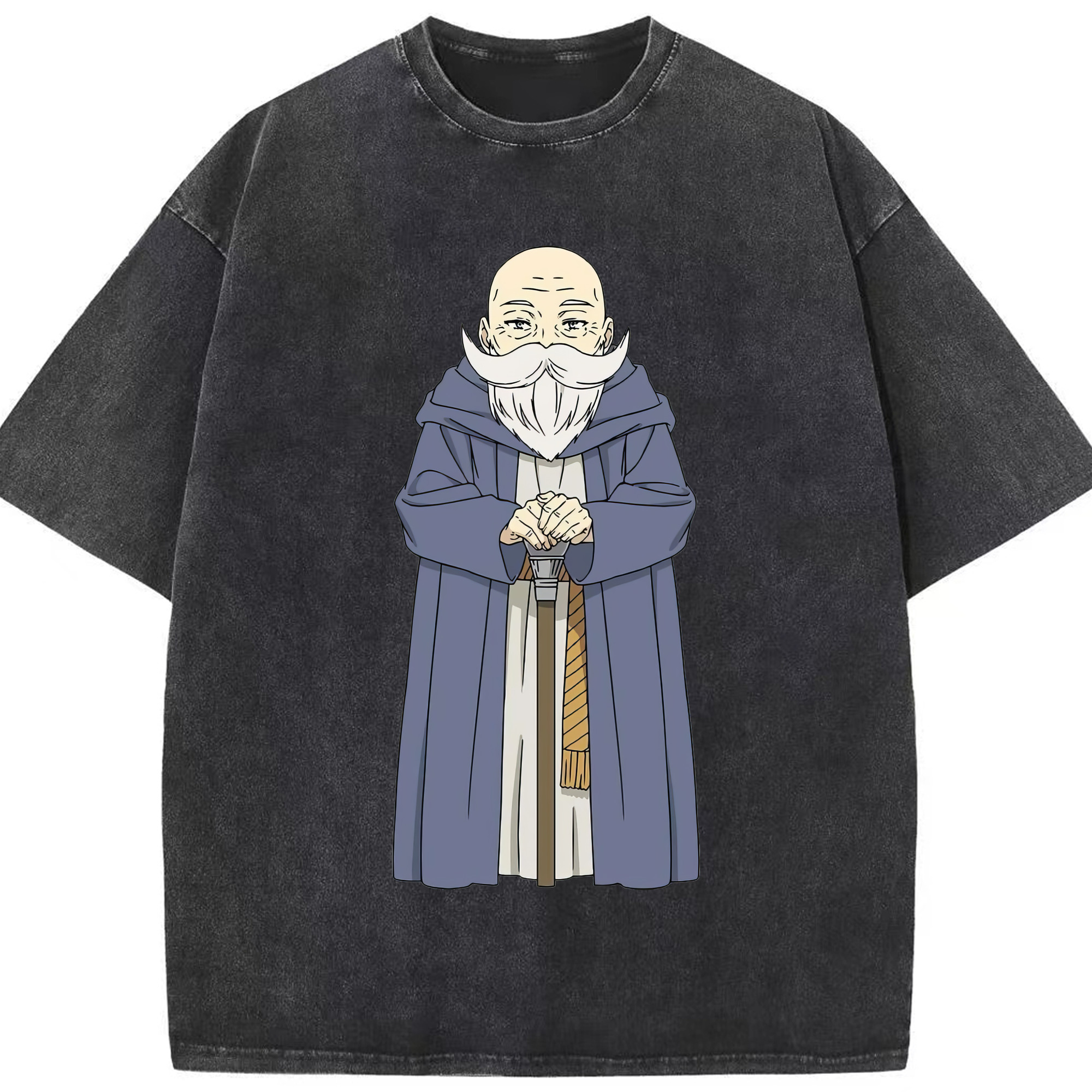 （画像用） 葬送のフリーレン Frieren 綿100% ヴィンテージ風 半袖Tシャツ（フロントプリント）
