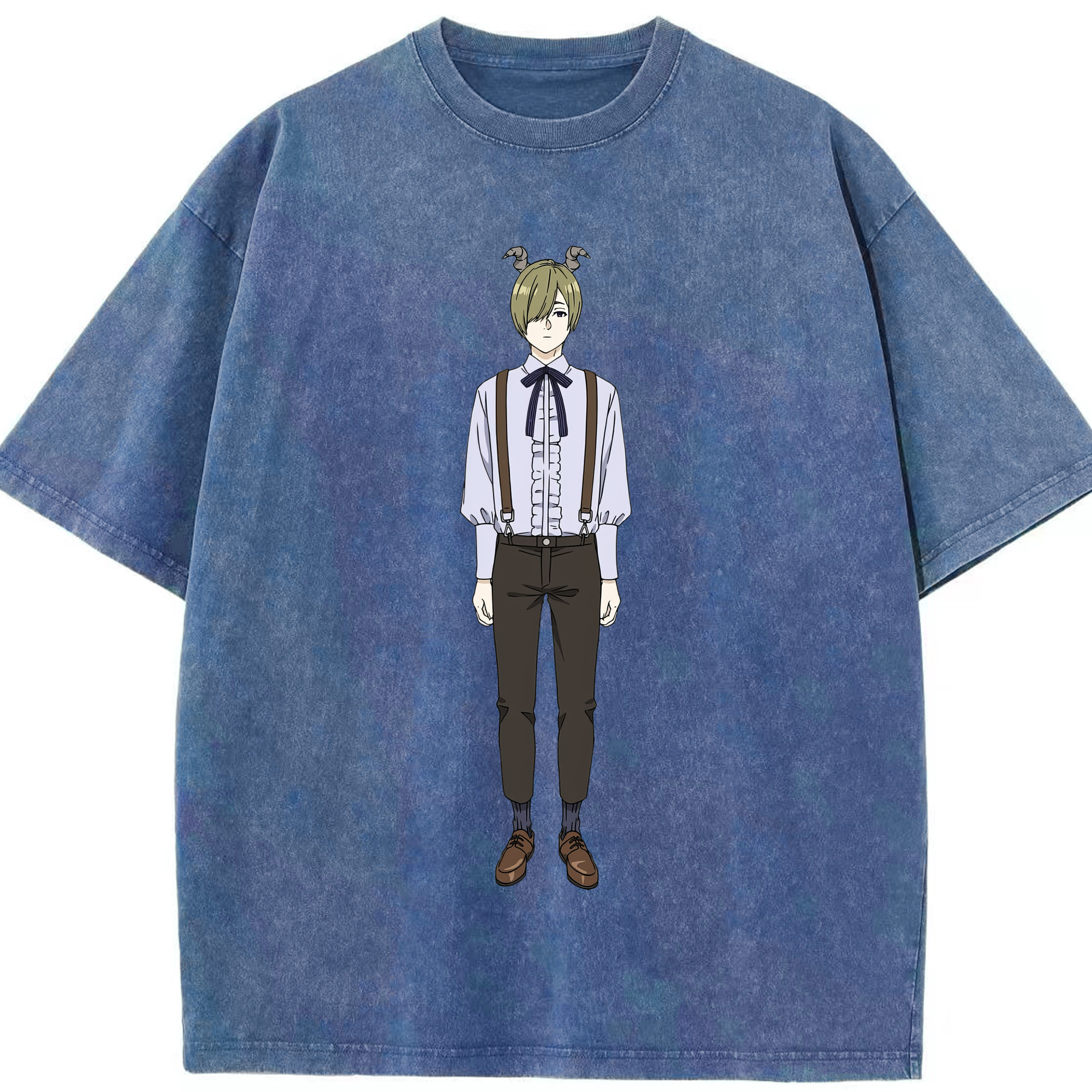 （画像用） 葬送のフリーレン Frieren 綿100% ヴィンテージ風 半袖Tシャツ（フロントプリント）