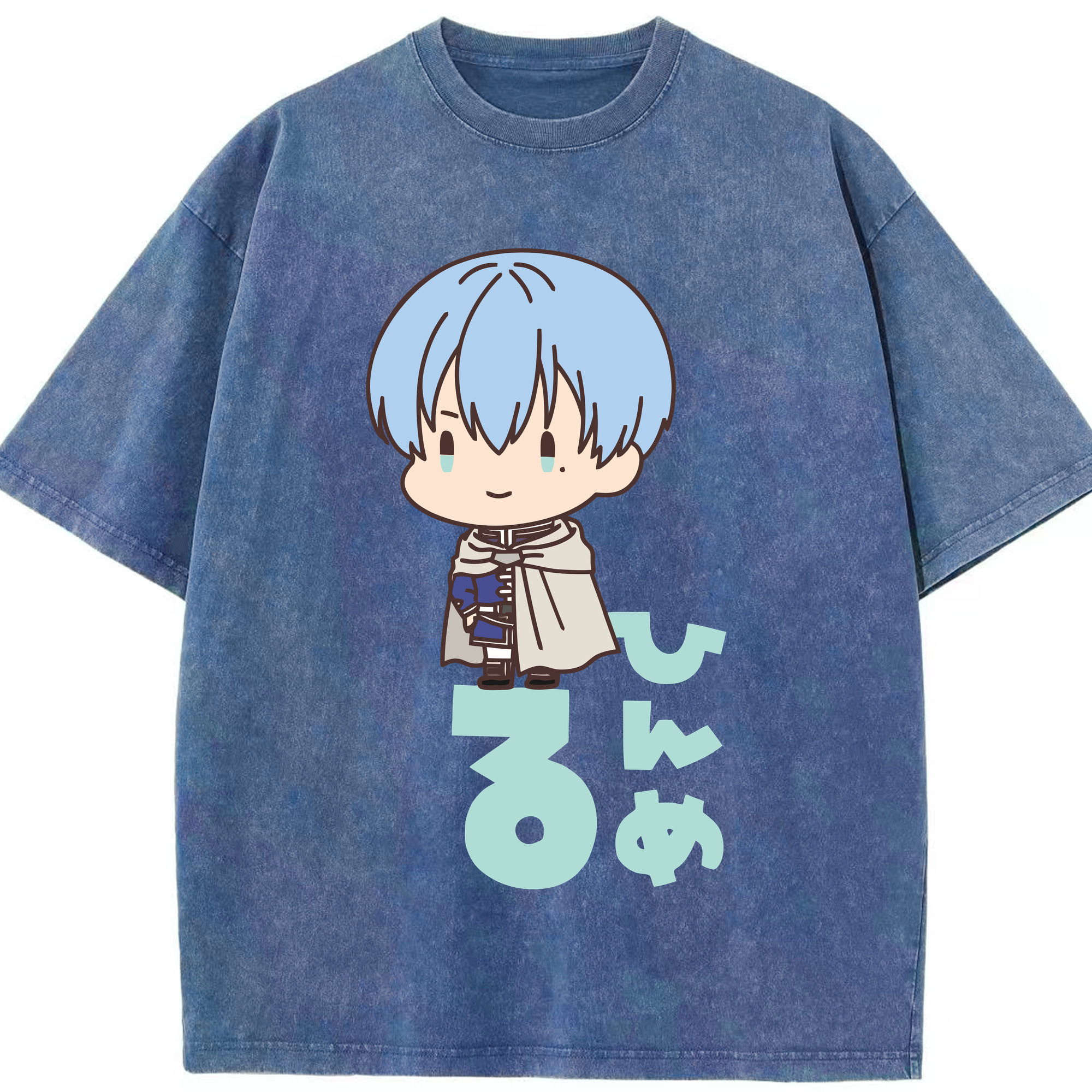 （画像用） 葬送のフリーレン Frieren 綿100% ヴィンテージ風 半袖Tシャツ（フロントプリント）