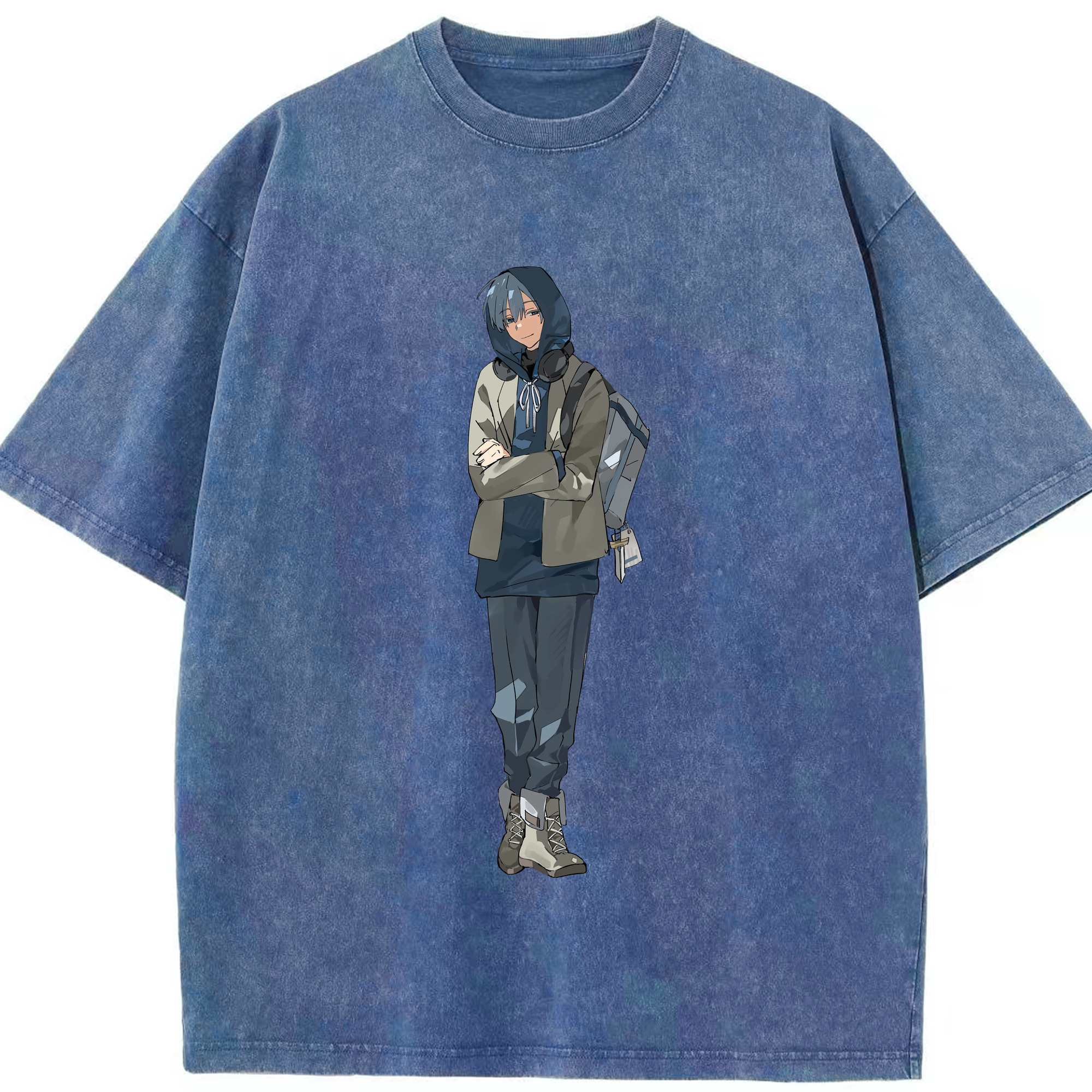 （画像用） 葬送のフリーレン Frieren 綿100% ヴィンテージ風 半袖Tシャツ（フロントプリント）