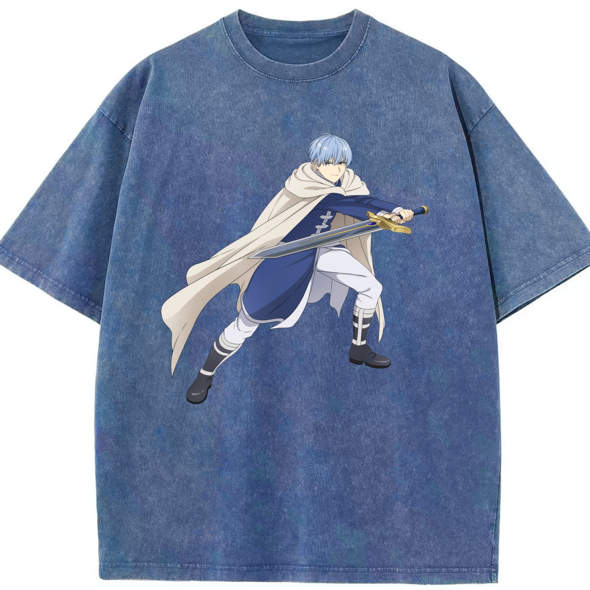 （画像用） 葬送のフリーレン Frieren 綿100% ヴィンテージ風 半袖Tシャツ（フロントプリント）