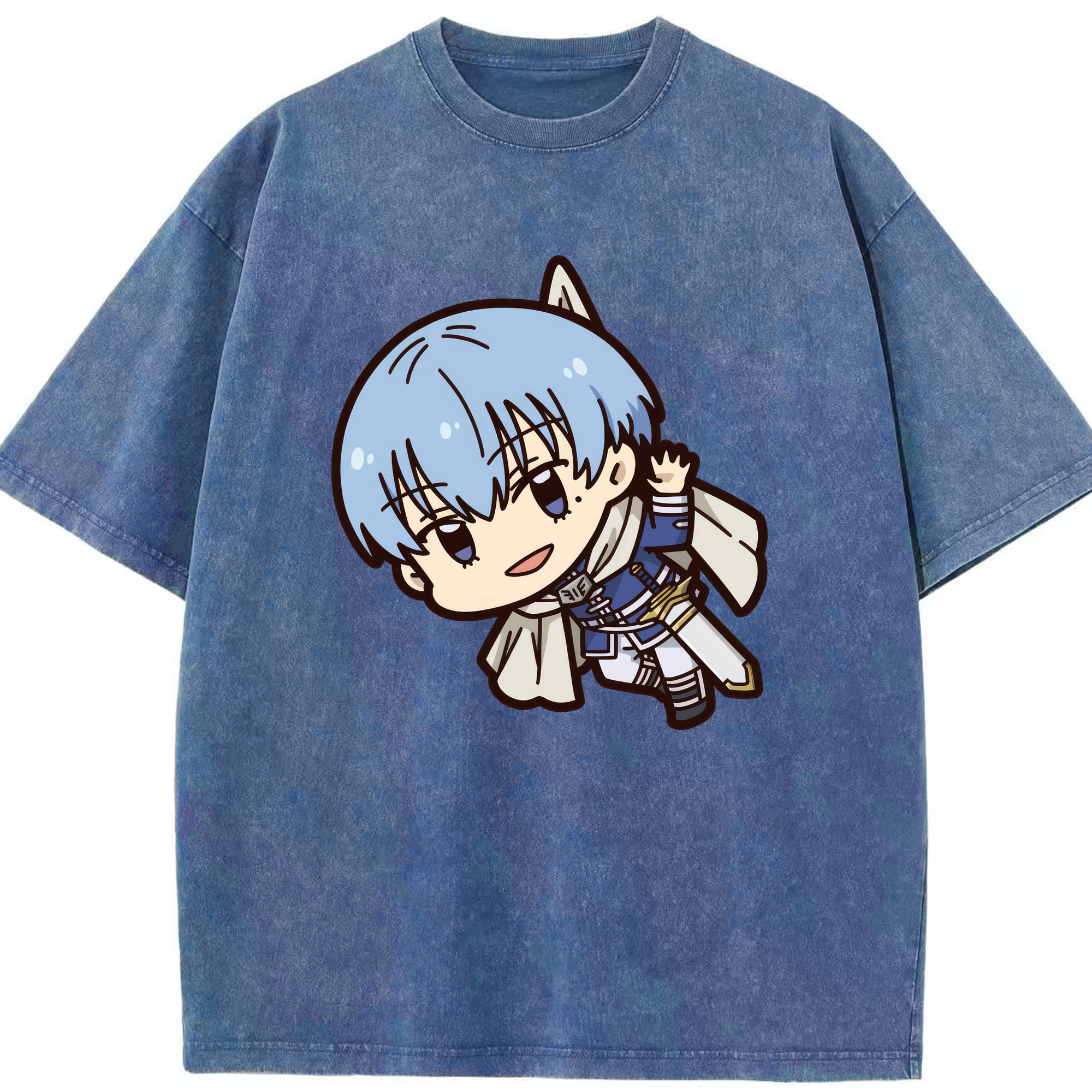（画像用） 葬送のフリーレン Frieren 綿100% ヴィンテージ風 半袖Tシャツ（フロントプリント）