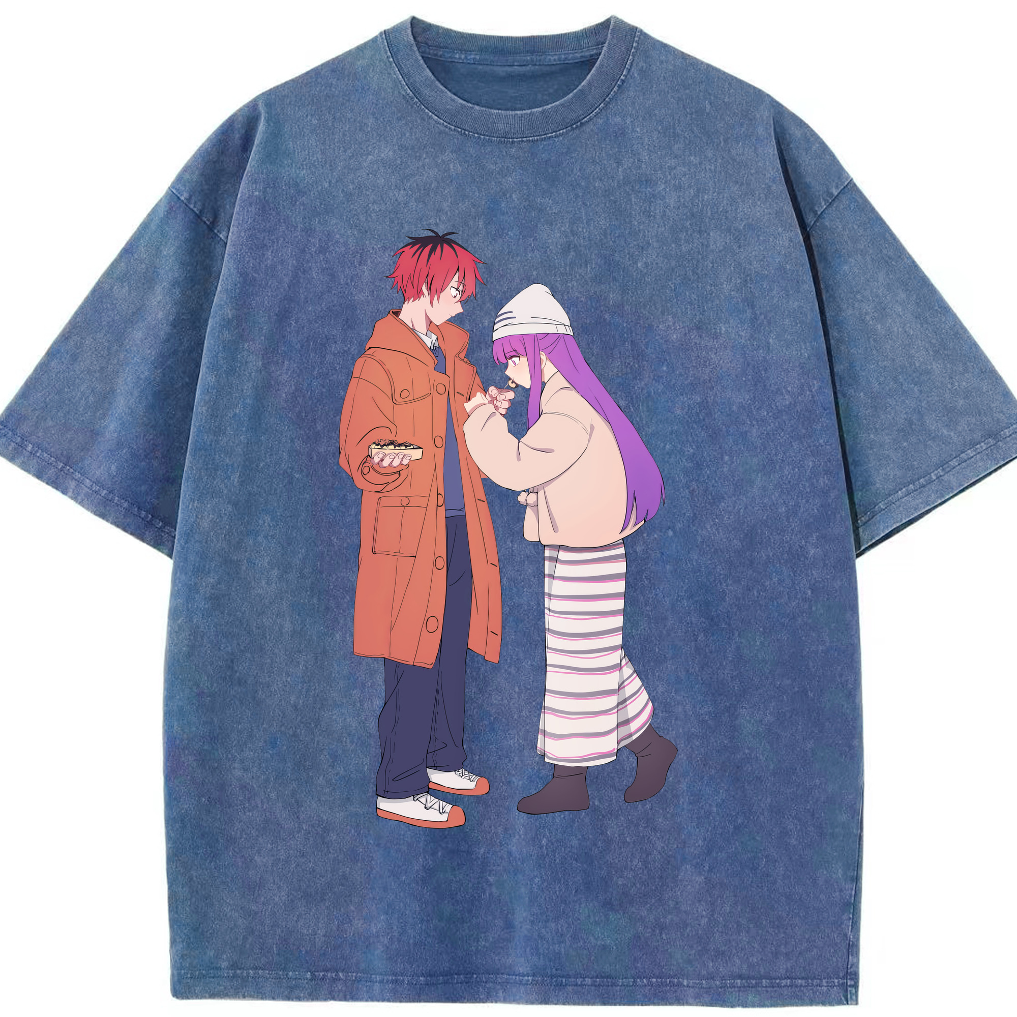 （画像用） 葬送のフリーレン Frieren 綿100% ヴィンテージ風 半袖Tシャツ（フロントプリント）