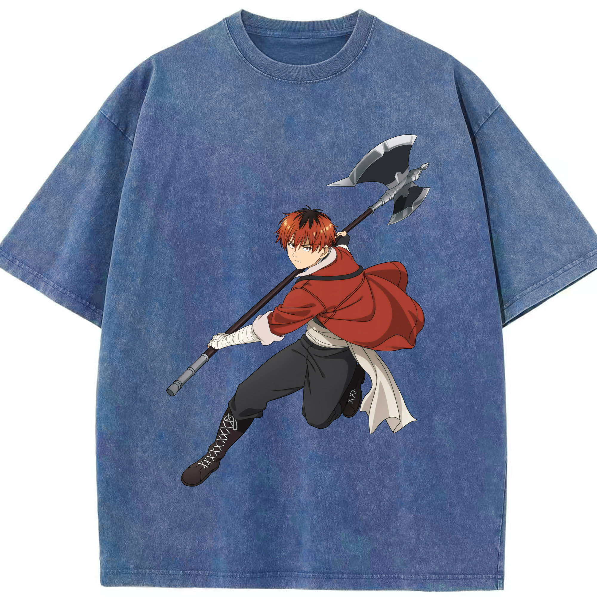 （画像用） 葬送のフリーレン Frieren 綿100% ヴィンテージ風 半袖Tシャツ（フロントプリント）