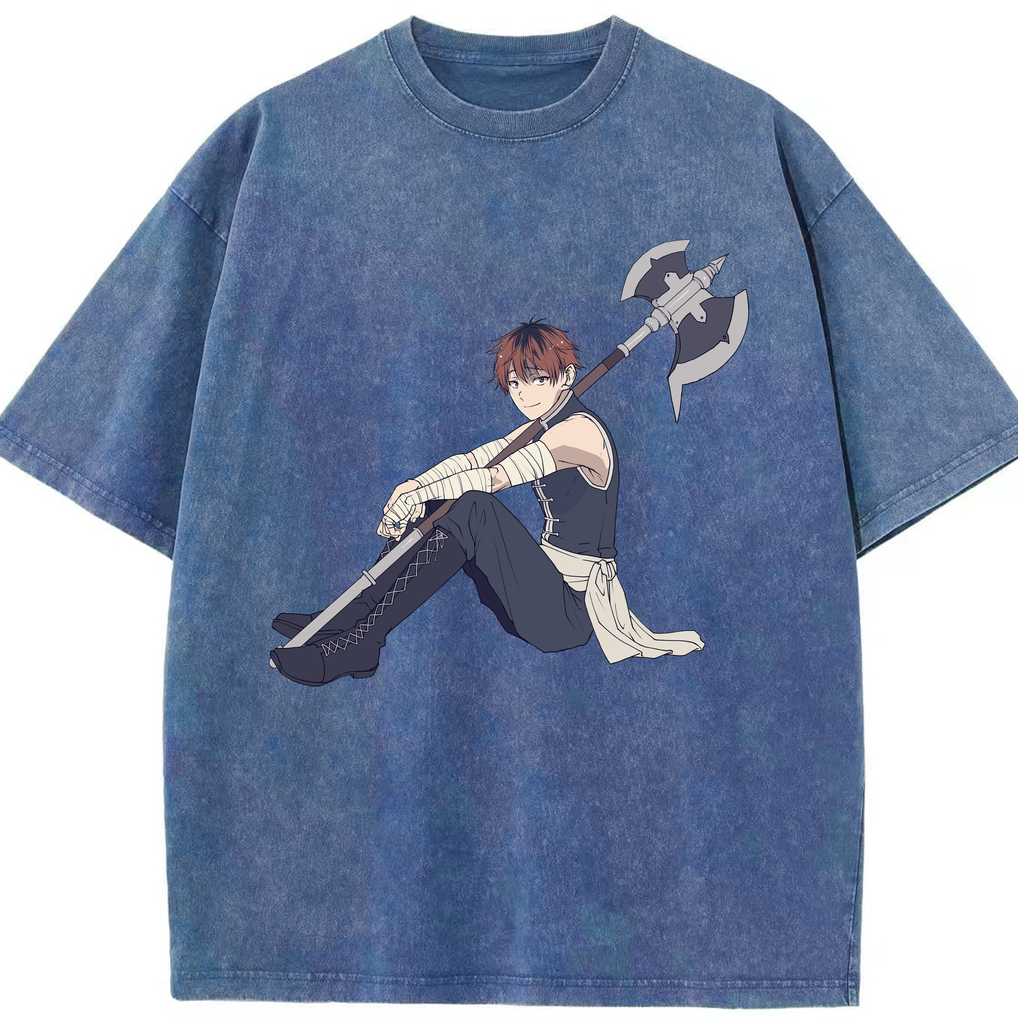 （画像用） 葬送のフリーレン Frieren 綿100% ヴィンテージ風 半袖Tシャツ（フロントプリント）