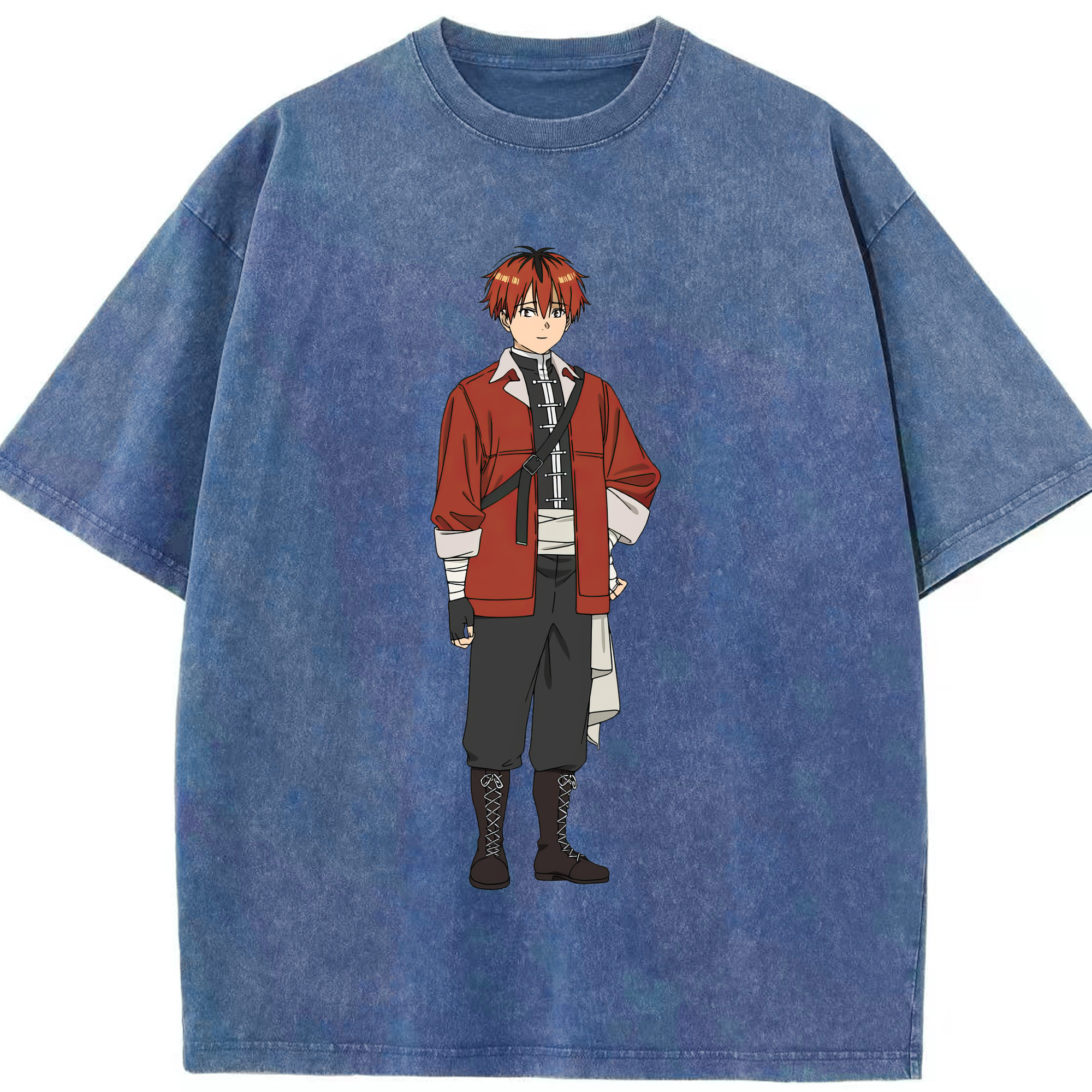 （画像用） 葬送のフリーレン Frieren 綿100% ヴィンテージ風 半袖Tシャツ（フロントプリント）
