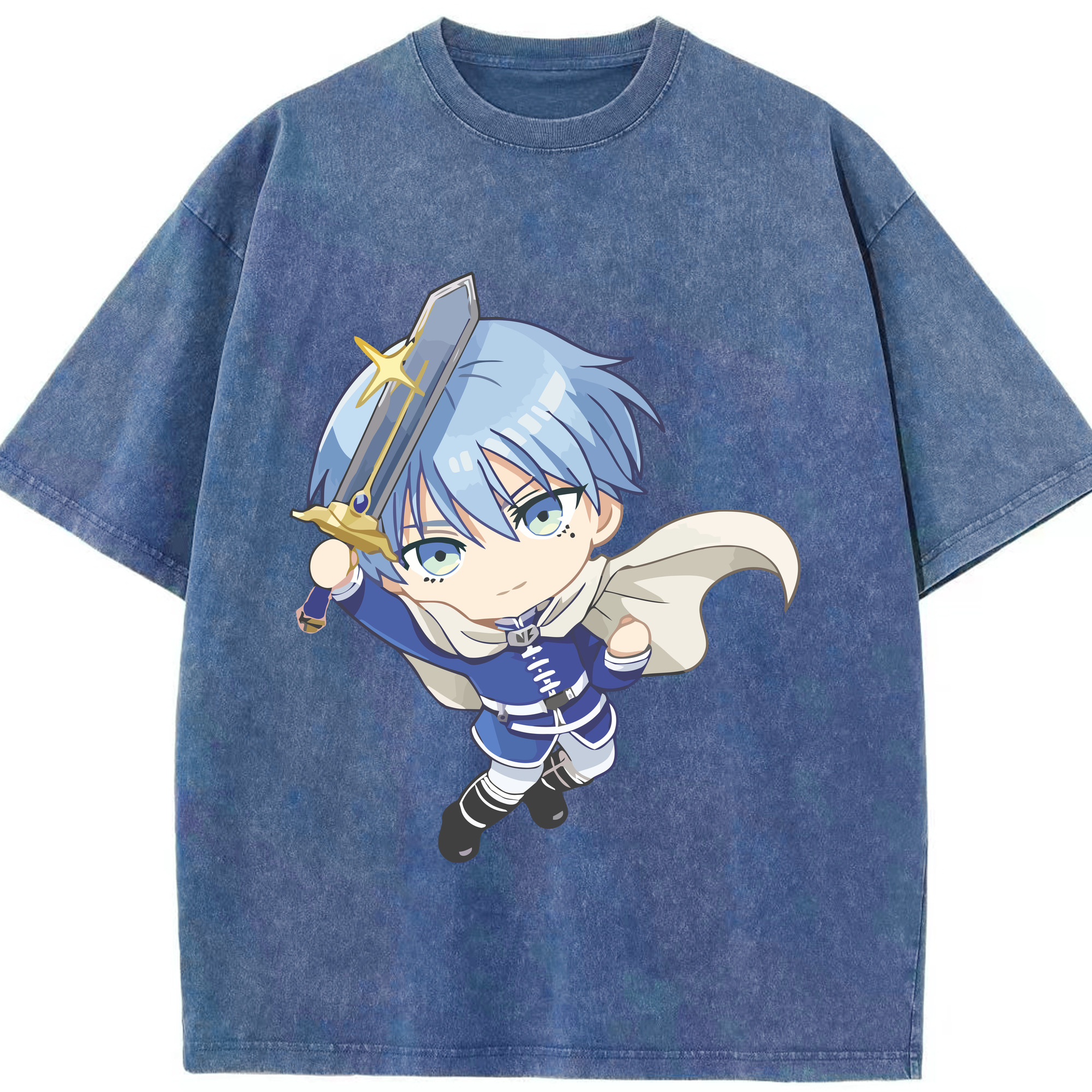 （画像用） 葬送のフリーレン Frieren 綿100% ヴィンテージ風 半袖Tシャツ（フロントプリント）