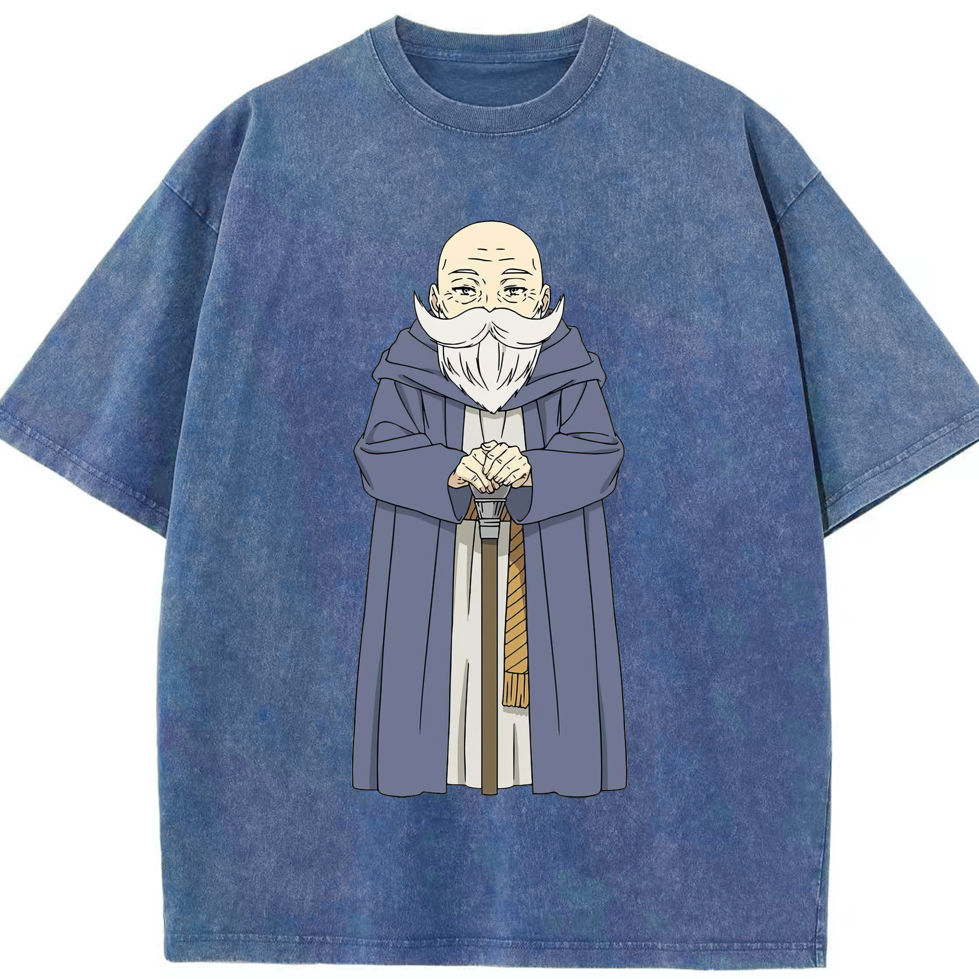 （画像用） 葬送のフリーレン Frieren 綿100% ヴィンテージ風 半袖Tシャツ（フロントプリント）