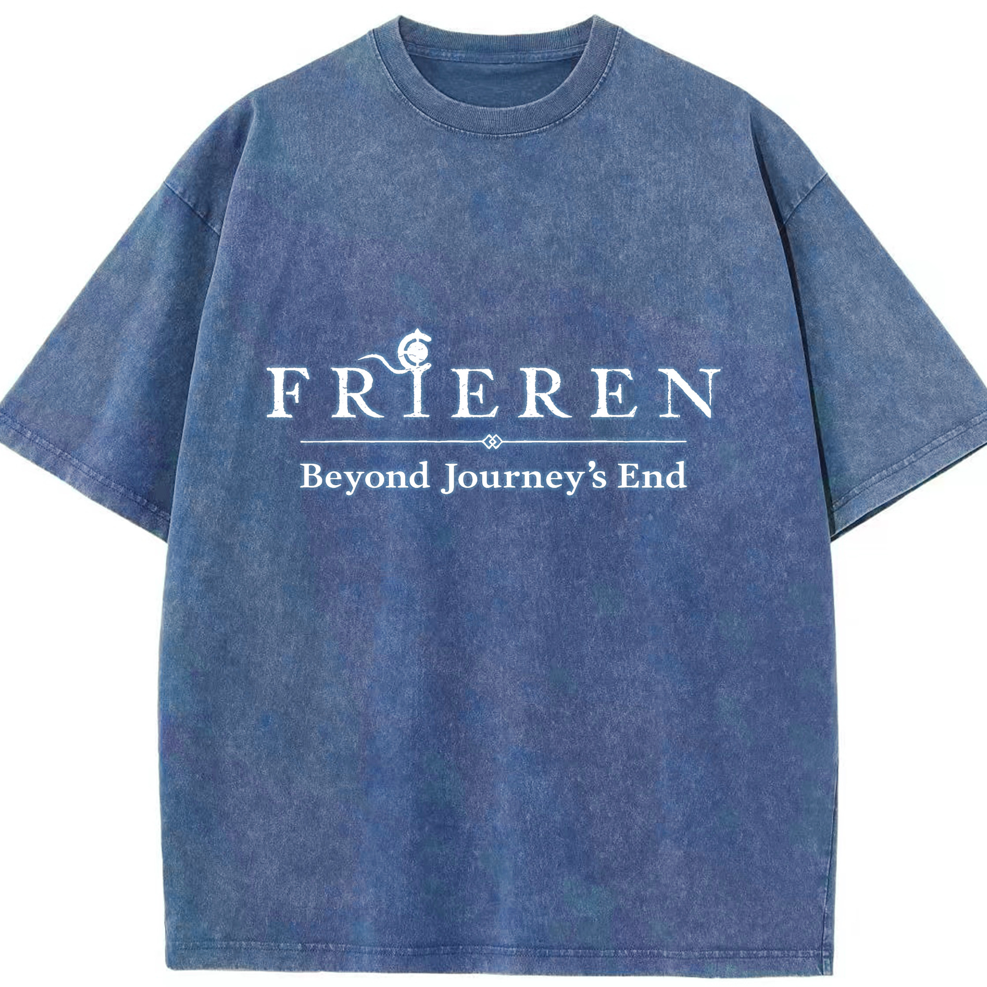 （画像用） 葬送のフリーレン Frieren 綿100% ヴィンテージ風 半袖Tシャツ（フロントプリント）