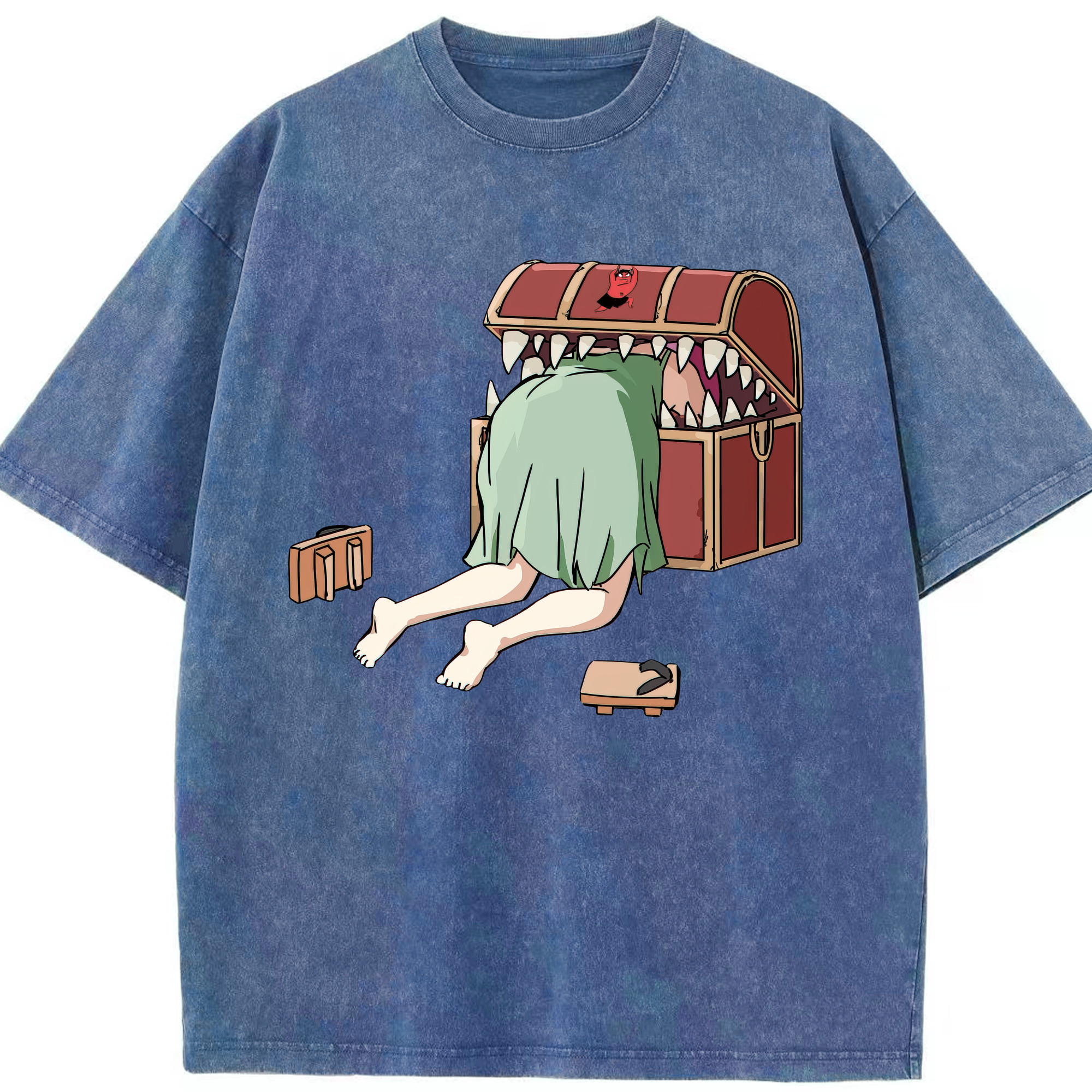 （画像用） 葬送のフリーレン Frieren 綿100% ヴィンテージ風 半袖Tシャツ（フロントプリント）