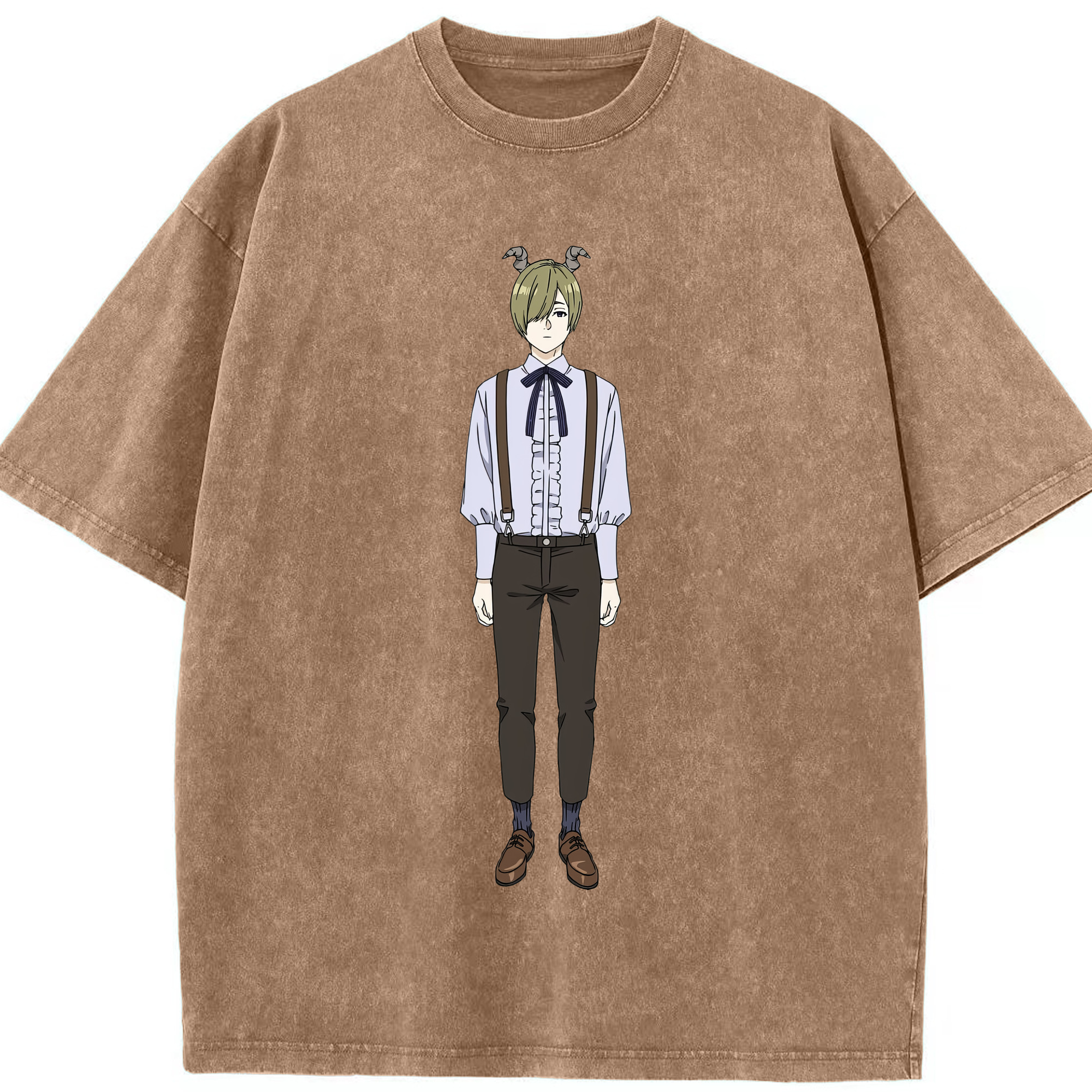 （画像用） 葬送のフリーレン Frieren 綿100% ヴィンテージ風 半袖Tシャツ（フロントプリント）