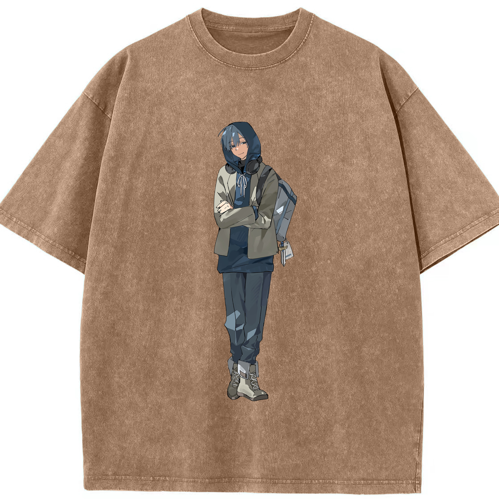 （画像用） 葬送のフリーレン Frieren 綿100% ヴィンテージ風 半袖Tシャツ（フロントプリント）