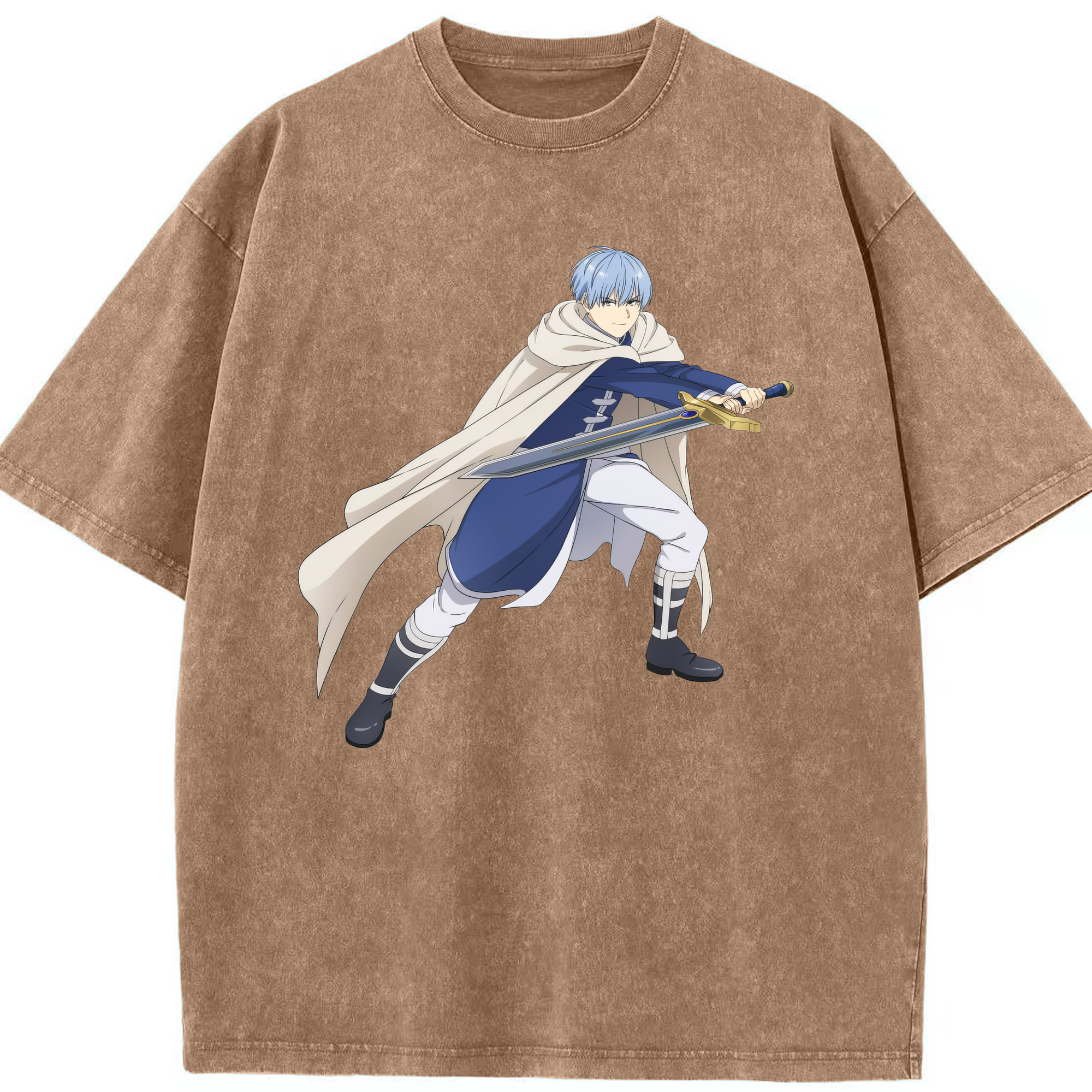 （画像用） 葬送のフリーレン Frieren 綿100% ヴィンテージ風 半袖Tシャツ（フロントプリント）