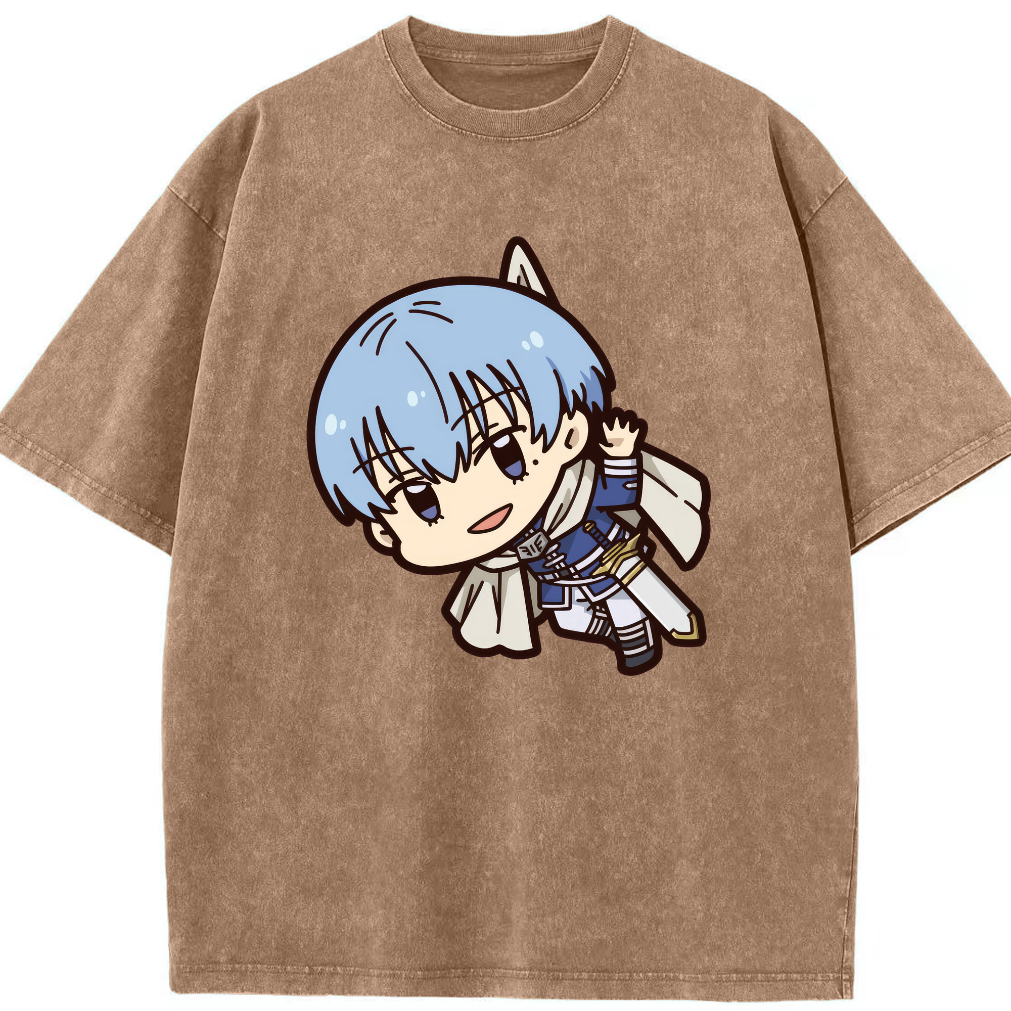 （画像用） 葬送のフリーレン Frieren 綿100% ヴィンテージ風 半袖Tシャツ（フロントプリント）