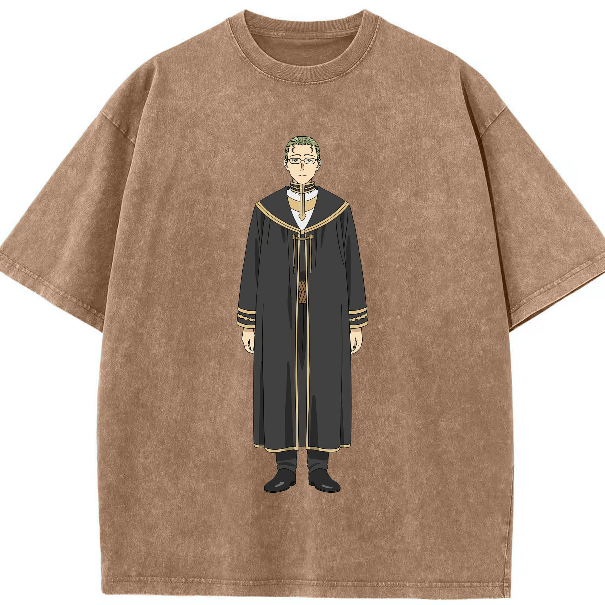 （画像用） 葬送のフリーレン Frieren 綿100% ヴィンテージ風 半袖Tシャツ（フロントプリント）