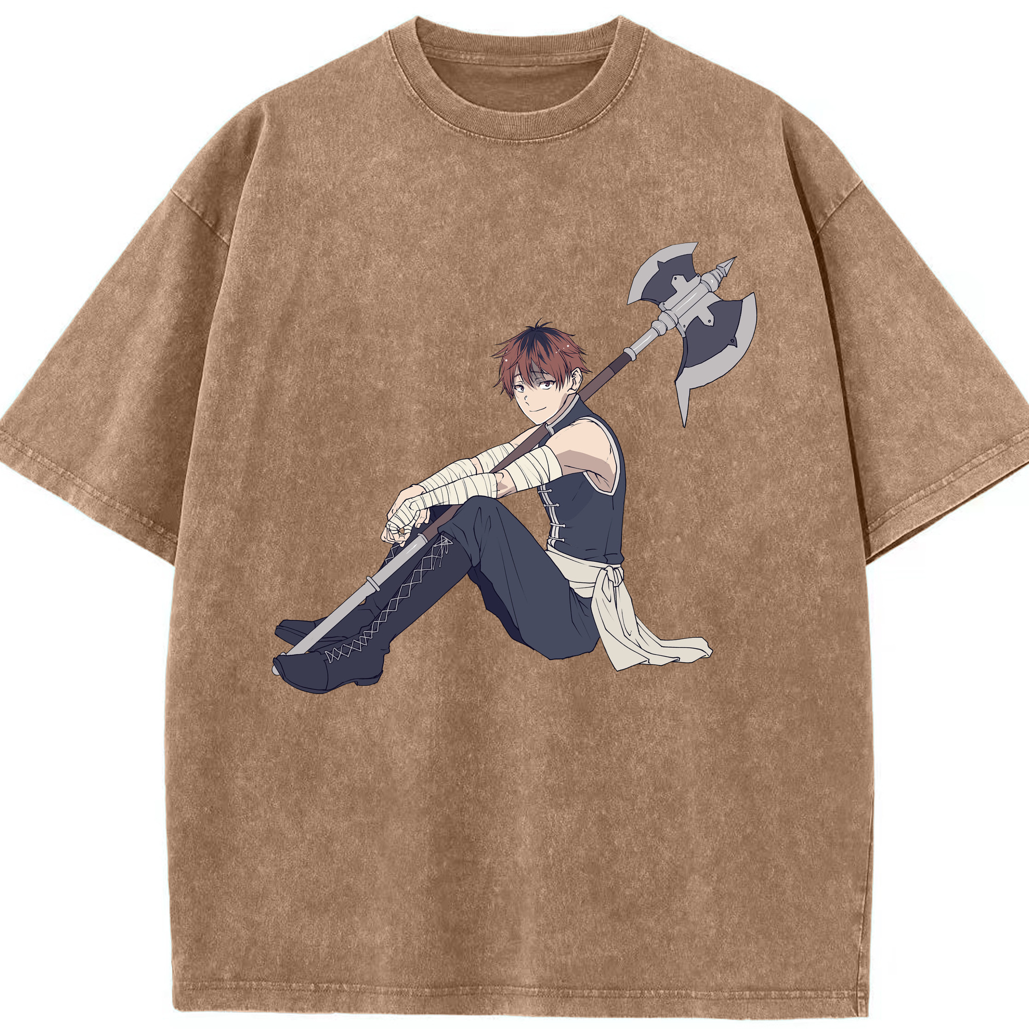 （画像用） 葬送のフリーレン Frieren 綿100% ヴィンテージ風 半袖Tシャツ（フロントプリント）