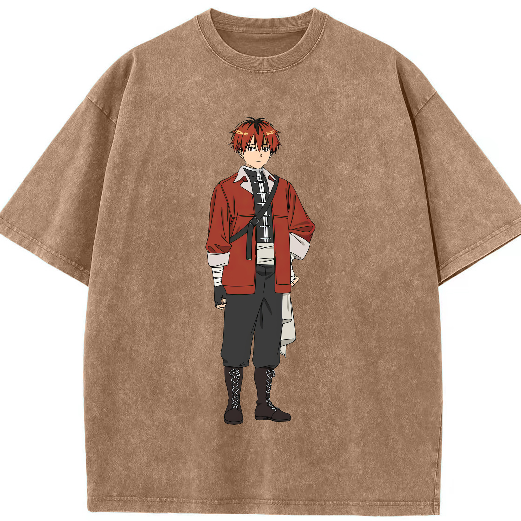 （画像用） 葬送のフリーレン Frieren 綿100% ヴィンテージ風 半袖Tシャツ（フロントプリント）
