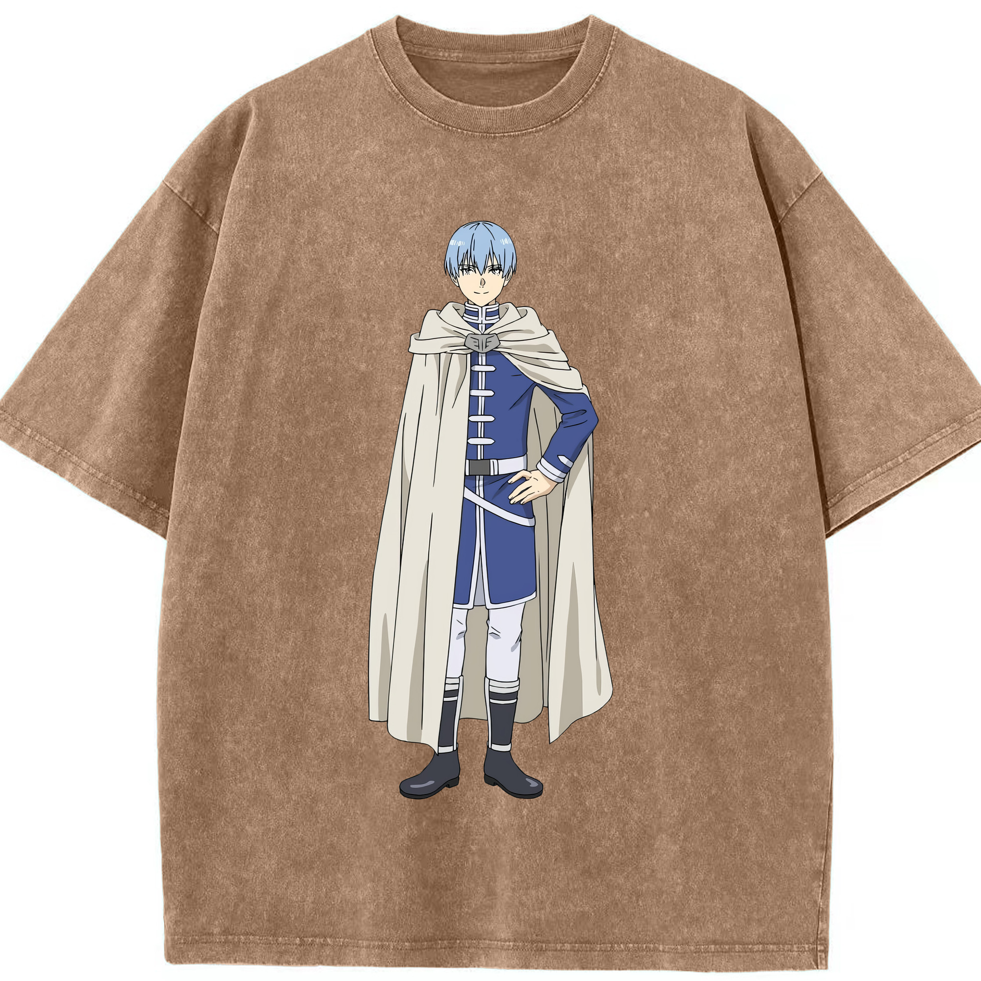 （画像用） 葬送のフリーレン Frieren 綿100% ヴィンテージ風 半袖Tシャツ（フロントプリント）