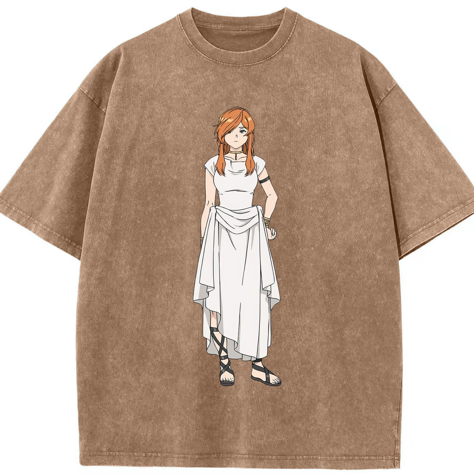 （画像用） 葬送のフリーレン Frieren 綿100% ヴィンテージ風 半袖Tシャツ（フロントプリント）