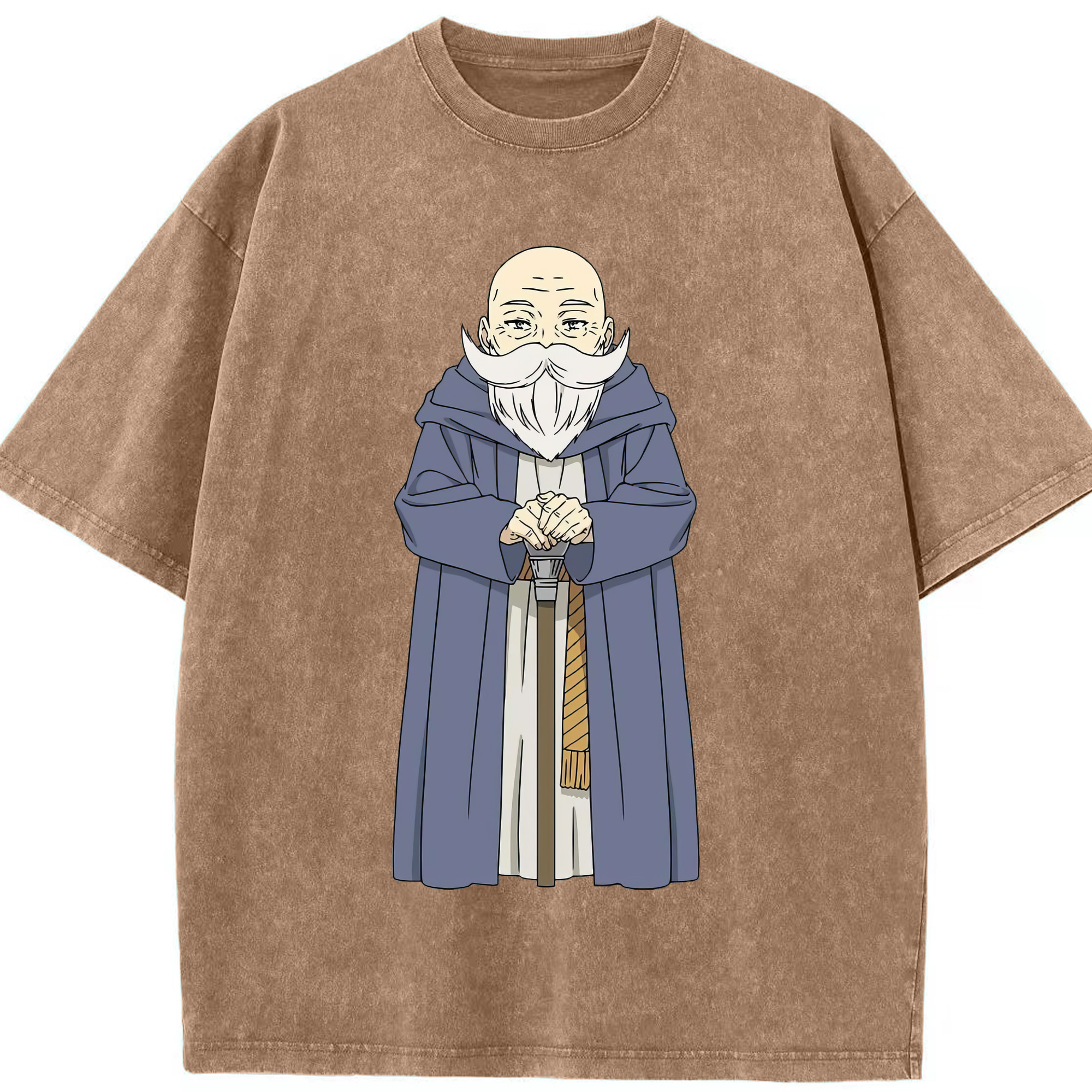 （画像用） 葬送のフリーレン Frieren 綿100% ヴィンテージ風 半袖Tシャツ（フロントプリント）