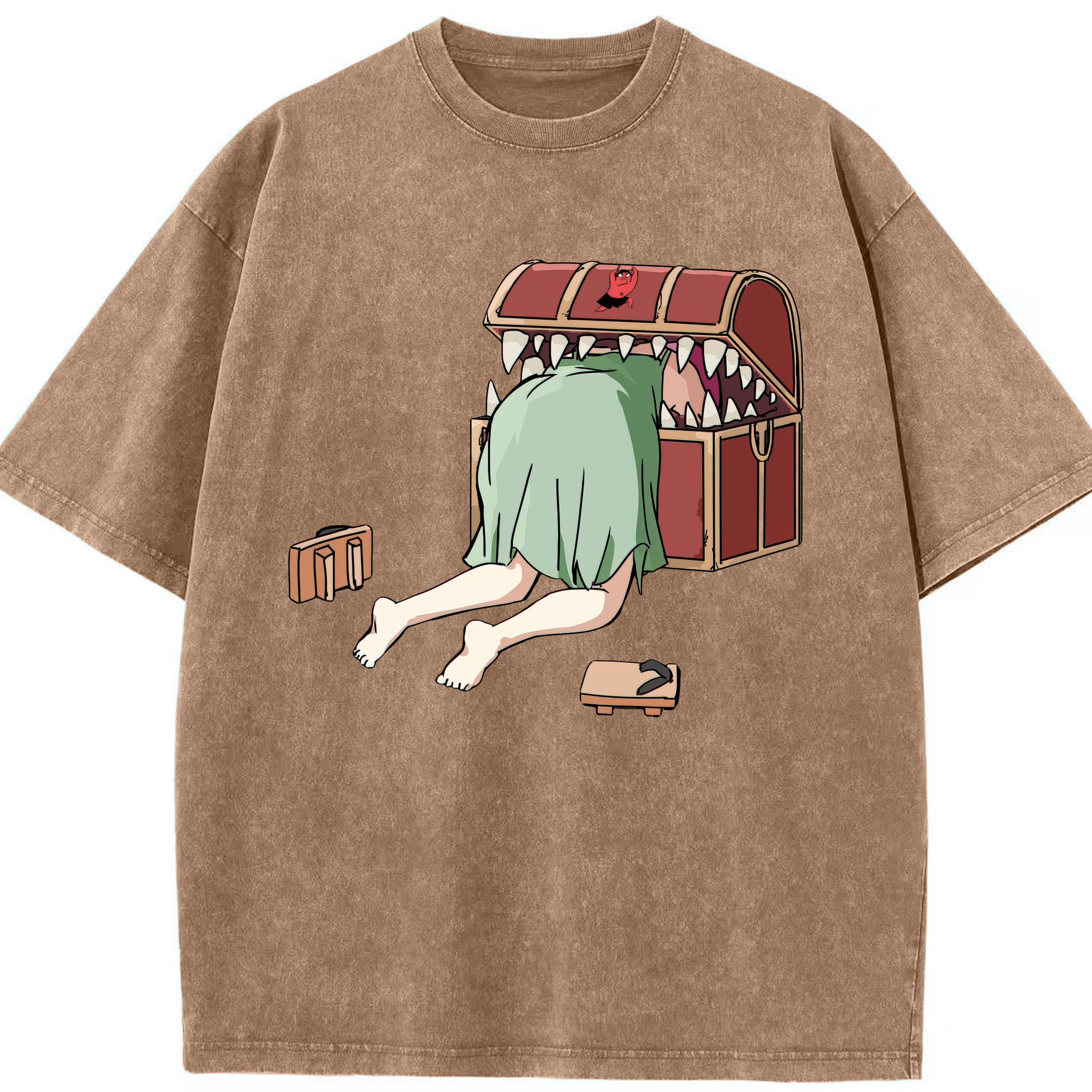 （画像用） 葬送のフリーレン Frieren 綿100% ヴィンテージ風 半袖Tシャツ（フロントプリント）