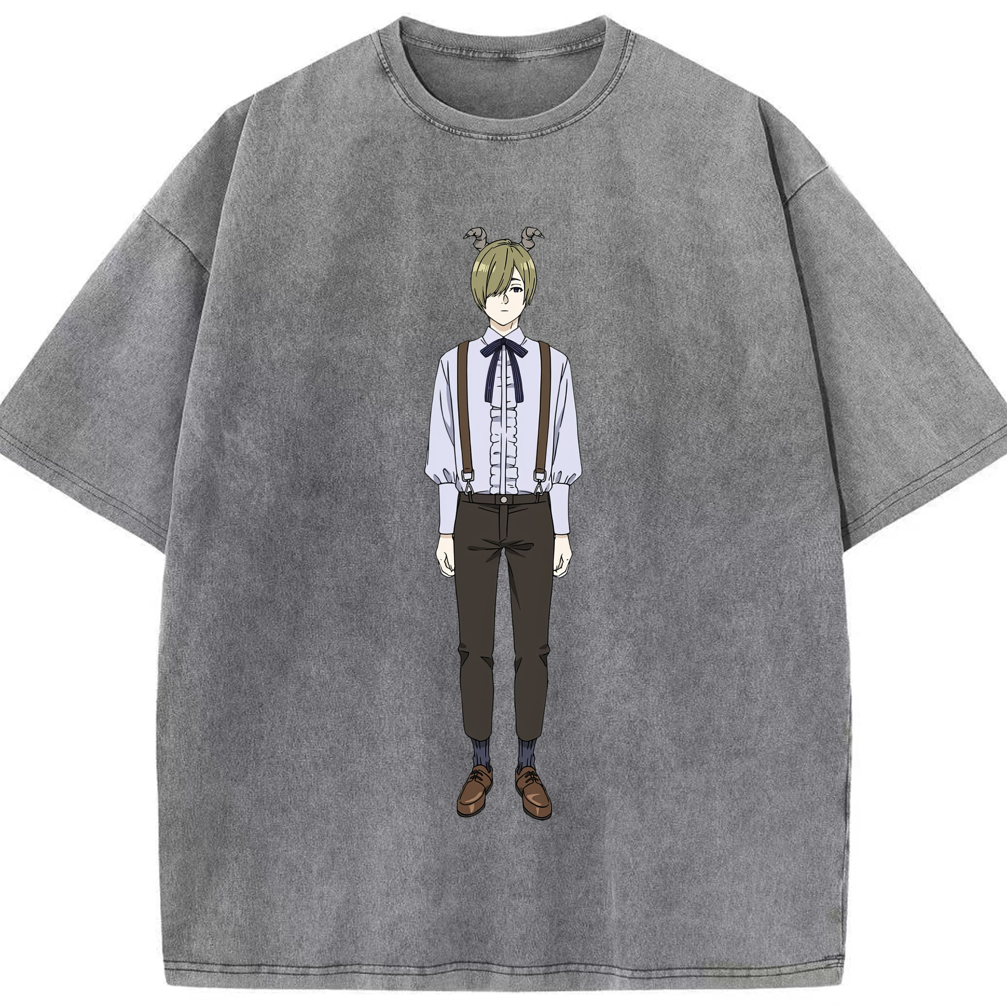 （画像用） 葬送のフリーレン Frieren 綿100% ヴィンテージ風 半袖Tシャツ（フロントプリント）