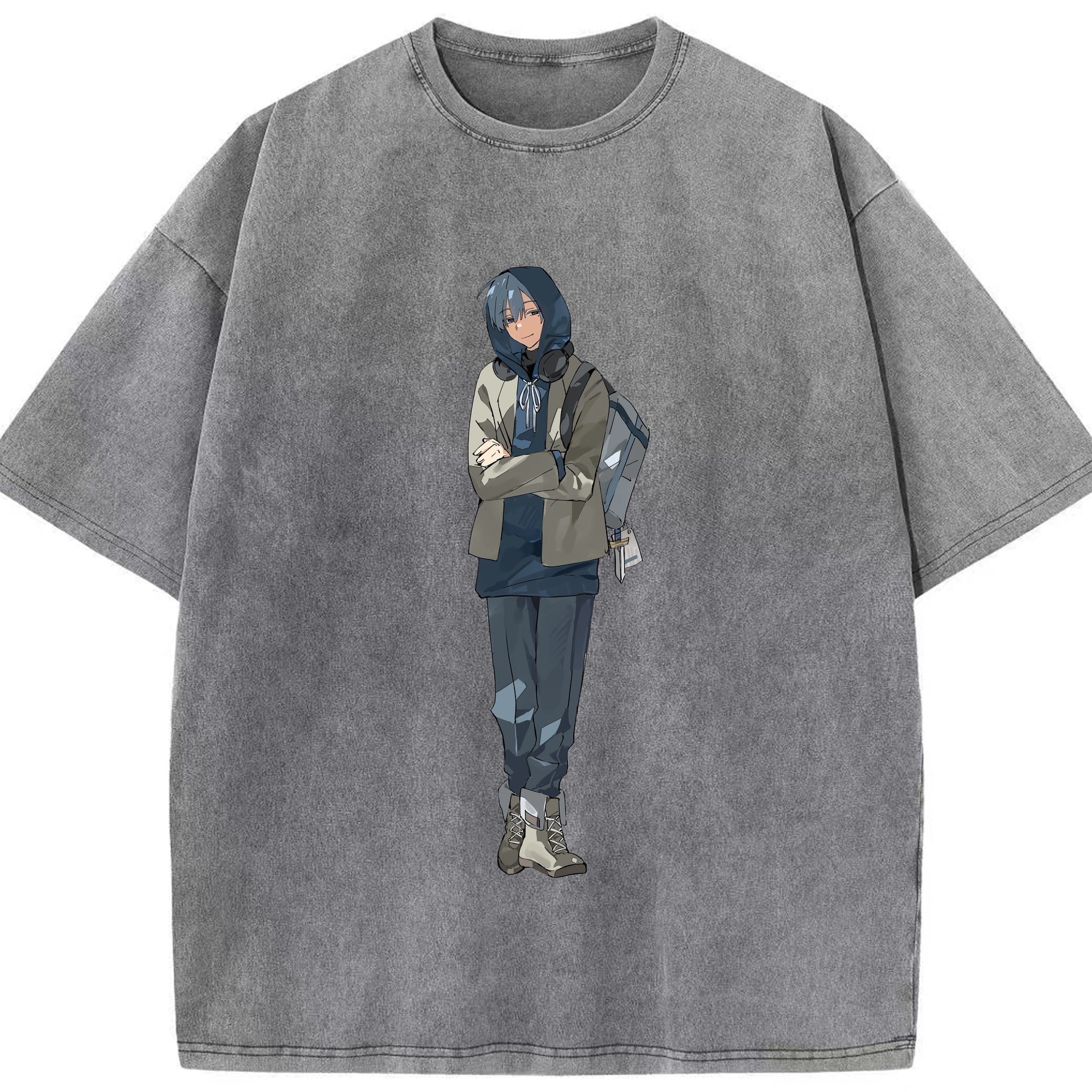 （画像用） 葬送のフリーレン Frieren 綿100% ヴィンテージ風 半袖Tシャツ（フロントプリント）