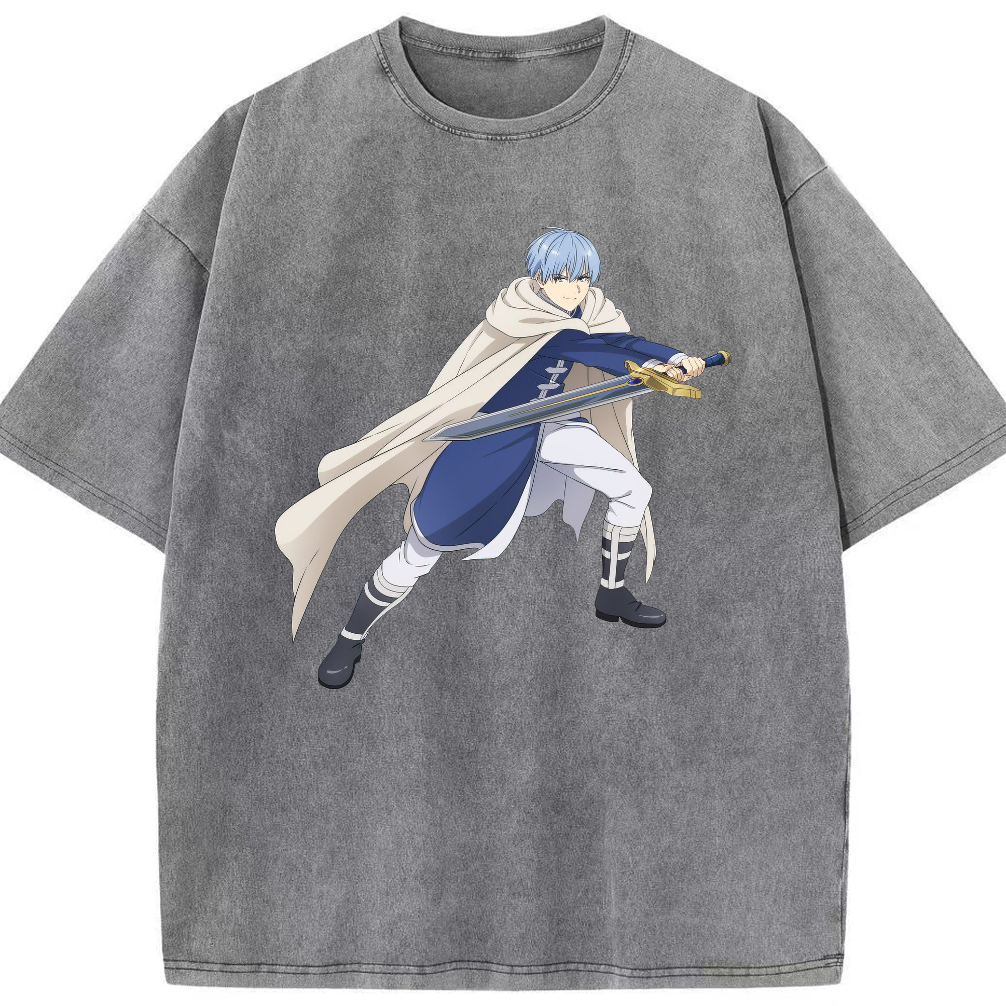（画像用） 葬送のフリーレン Frieren 綿100% ヴィンテージ風 半袖Tシャツ（フロントプリント）