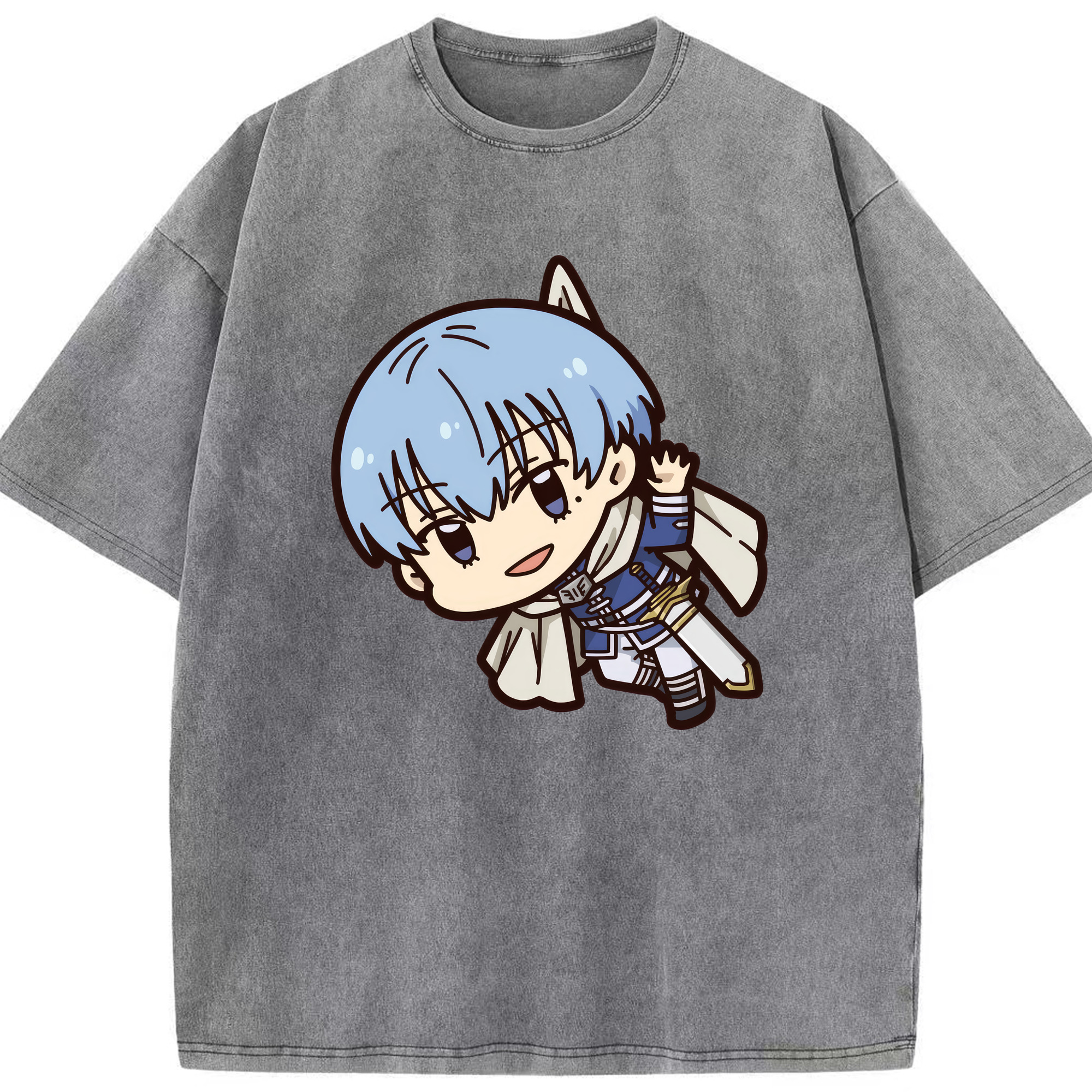 （画像用） 葬送のフリーレン Frieren 綿100% ヴィンテージ風 半袖Tシャツ（フロントプリント）